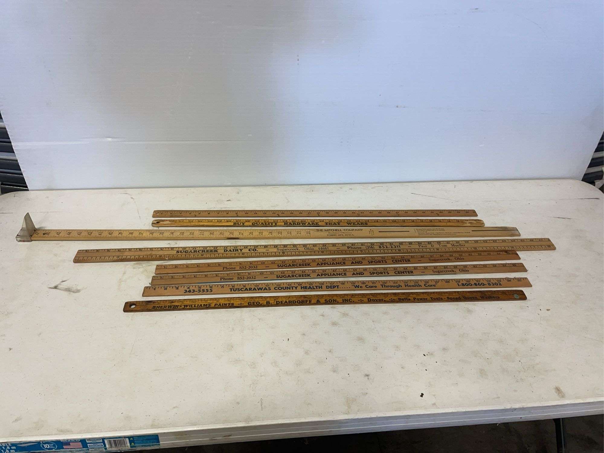 (8) local and other yard sticks - see photos