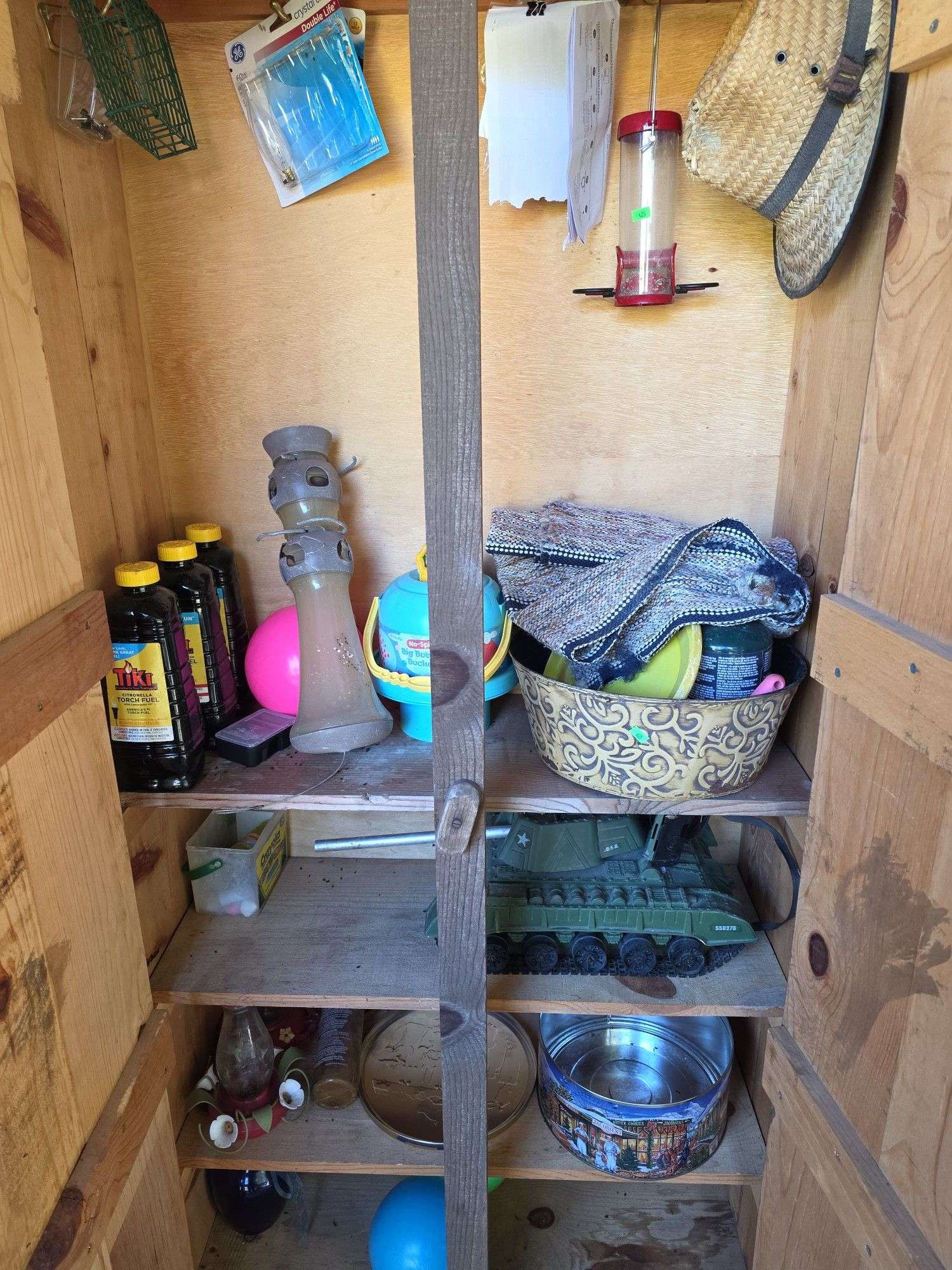 Contents of the cabinet.