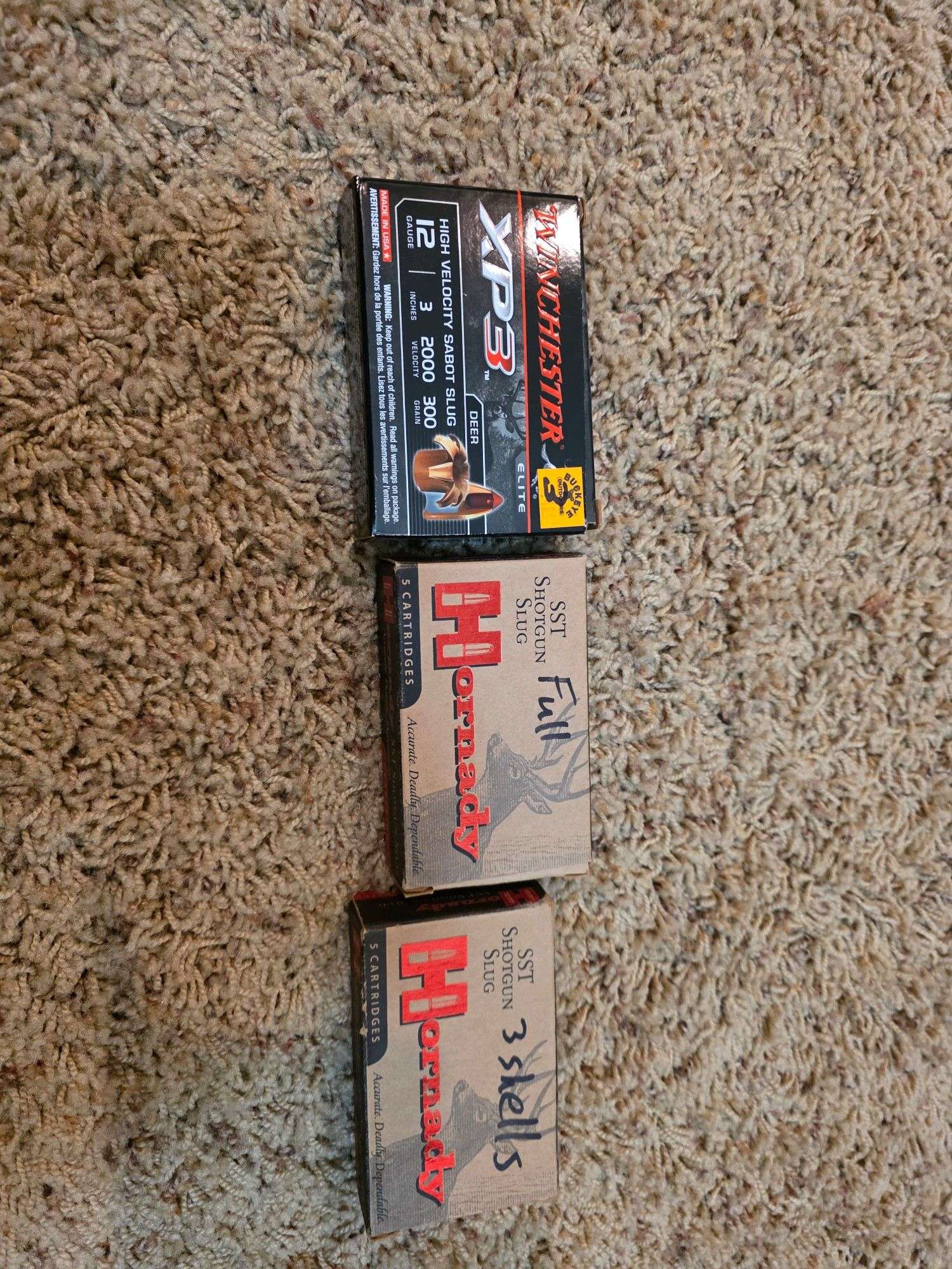 1 full & 2 partial boxes of 12 Gauge Slugs