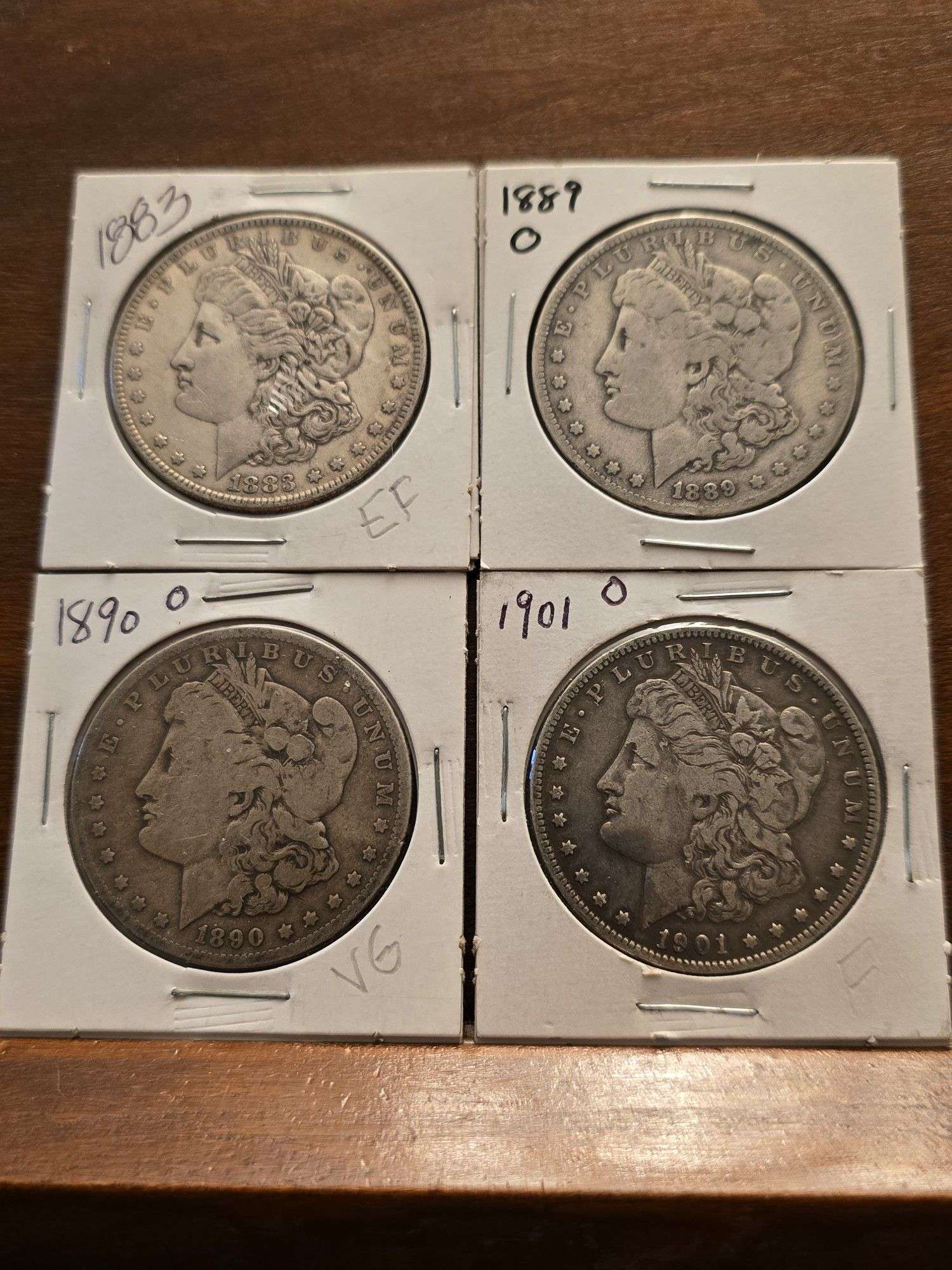1883,89O,90O,1901O MORGAN DOLLARS - Kaufman Realty & Auctions