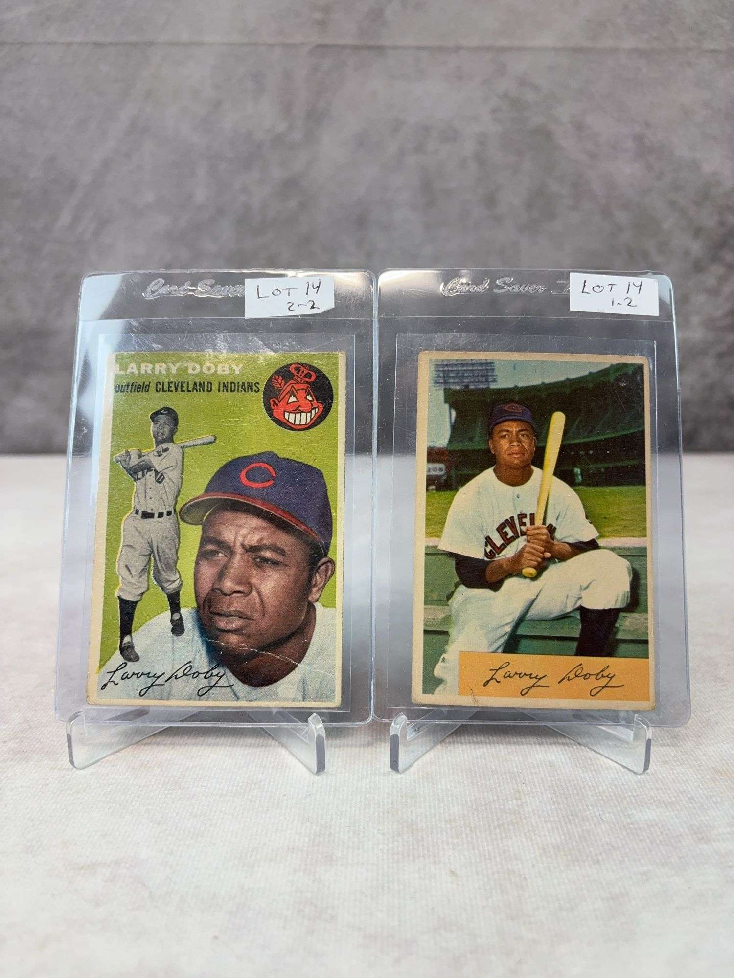 Larry Doby - 1954 Bowman #84 and 1954 Topps #70 -Both VG