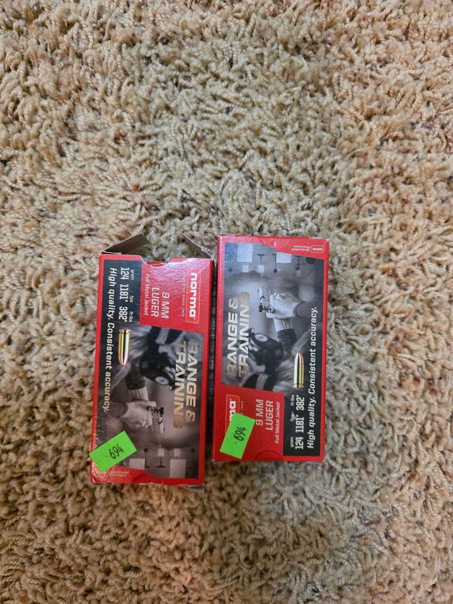 2 boxes of Norma 9mm Ammo
