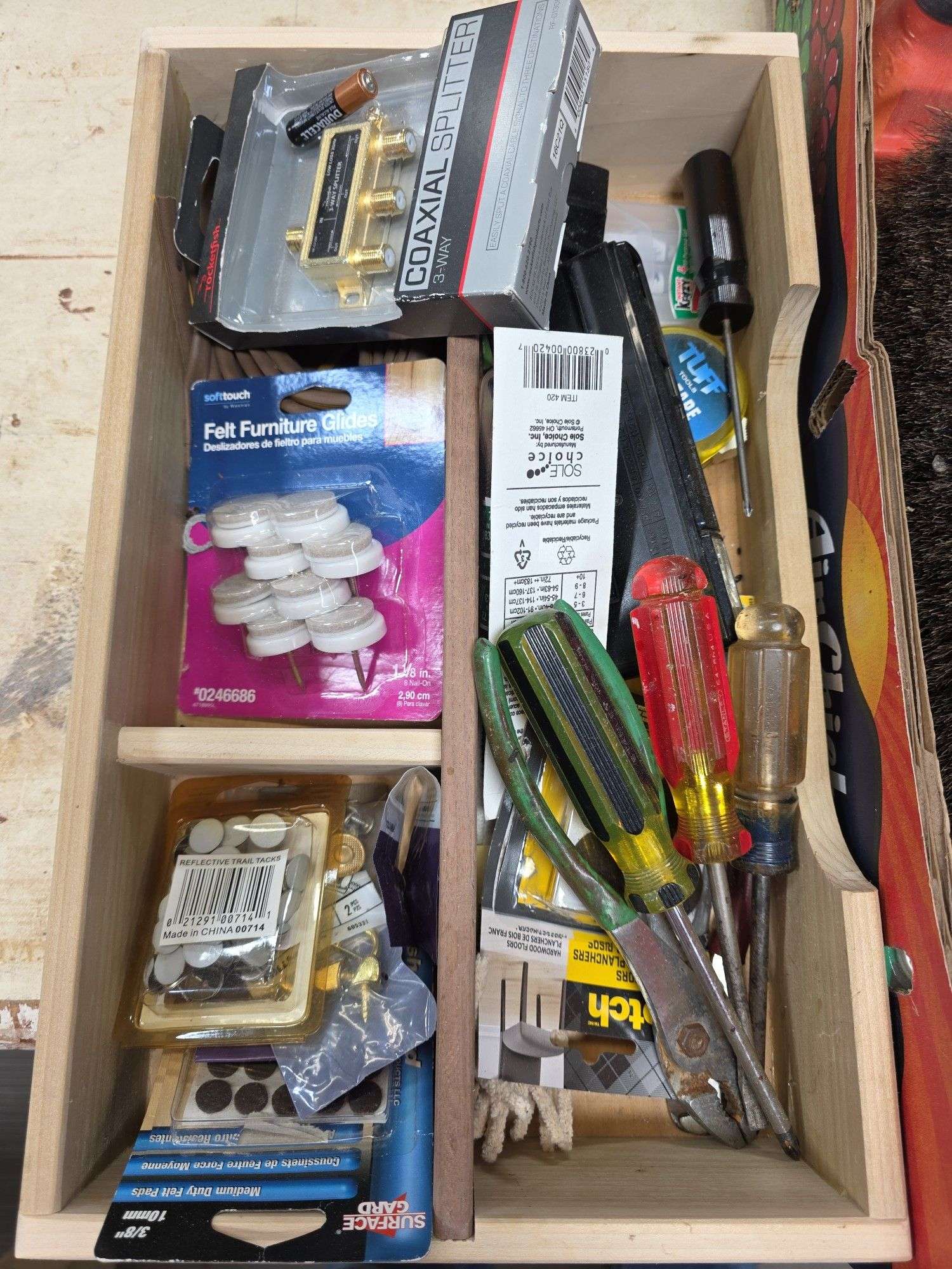 Wedges, Screwdrivers, furniture glides, shims & more