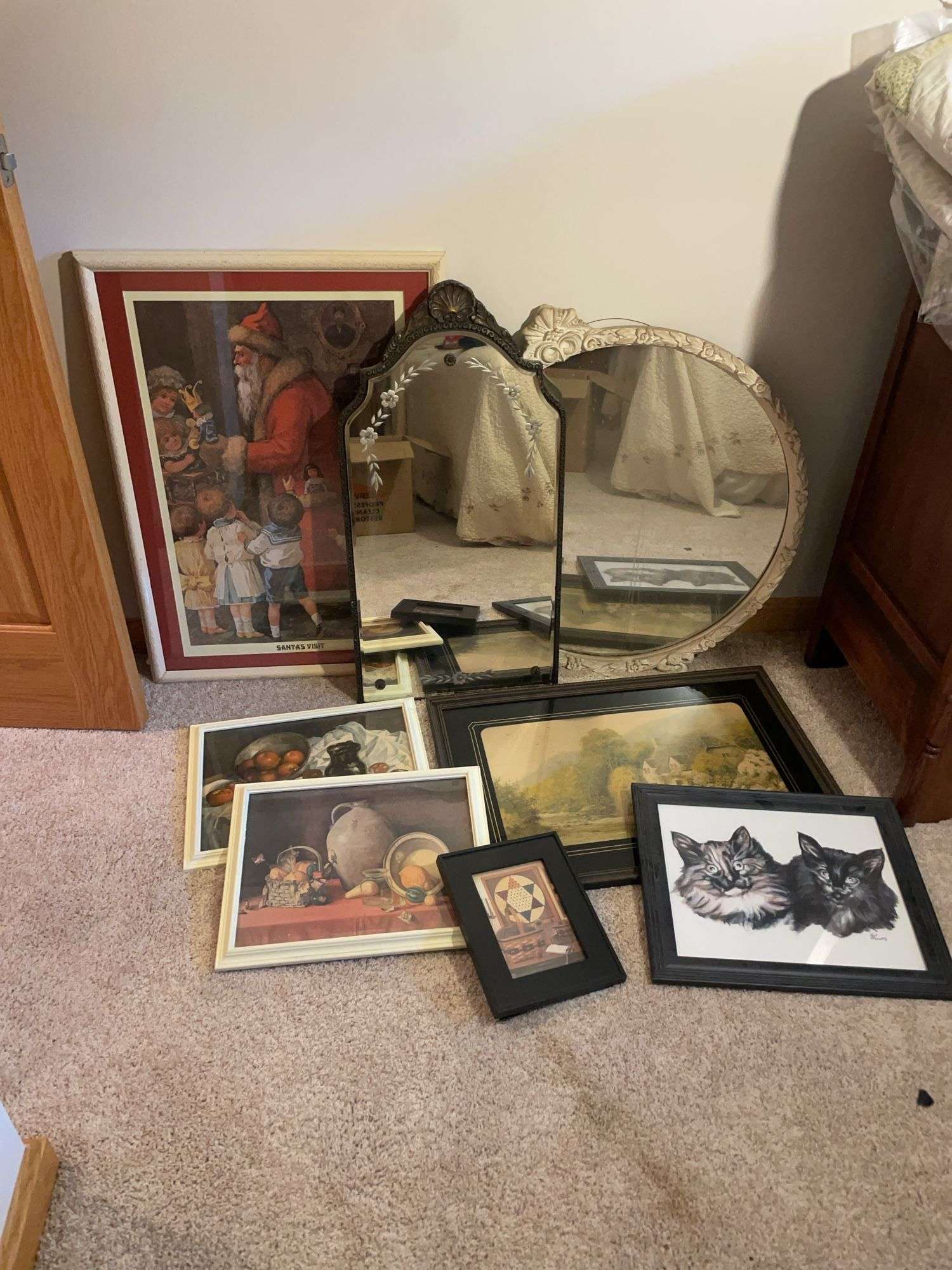 Decorative prints and mirrors