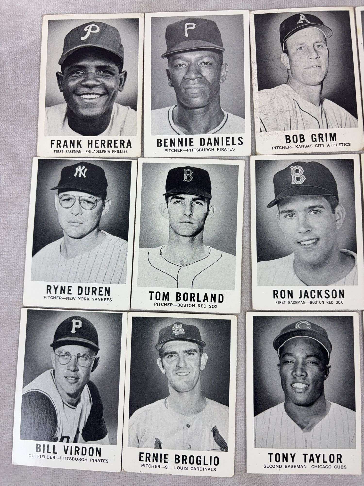 1960 Leaf BB 17 Card Lot Nice VG to EXMT