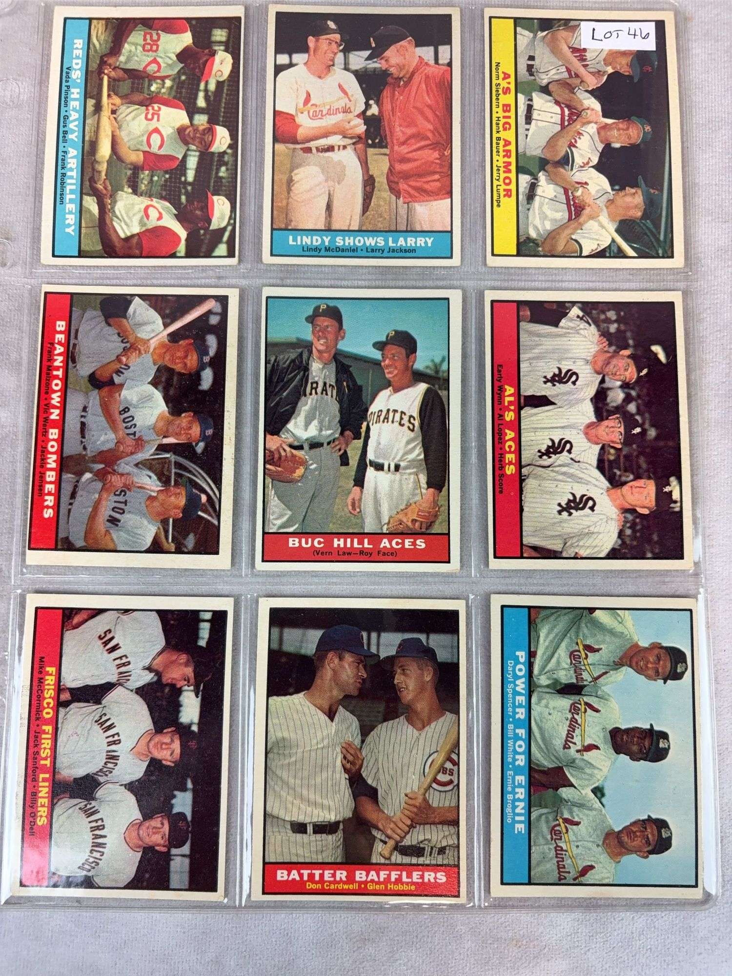 1961 Topps 9 Card Special Lot - Nice EXMT