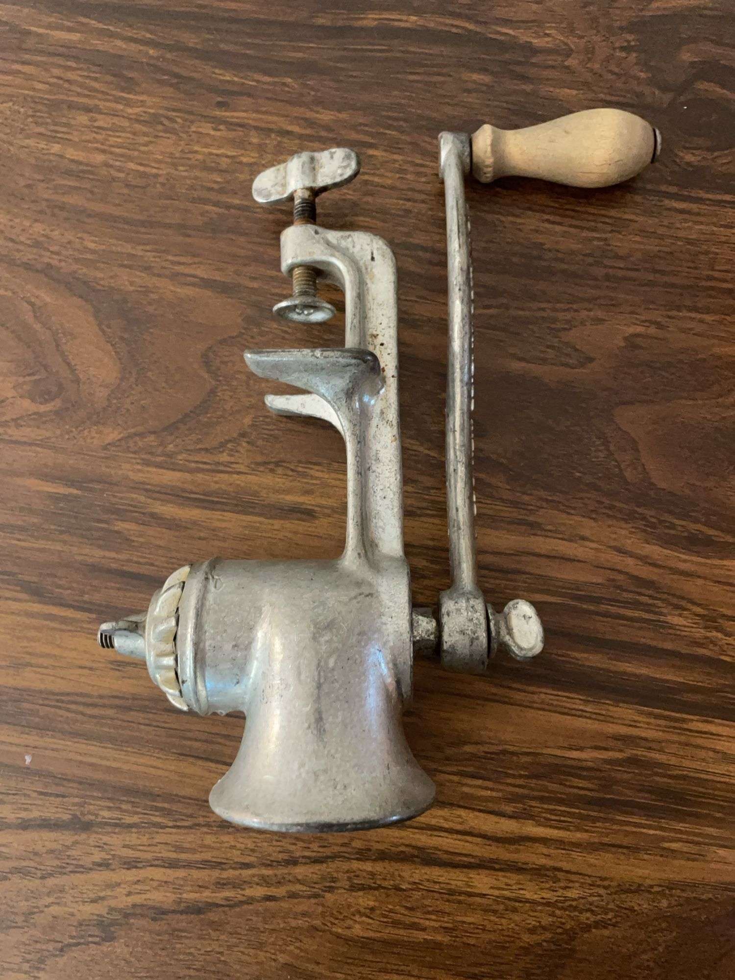 (3) antique meat grinders