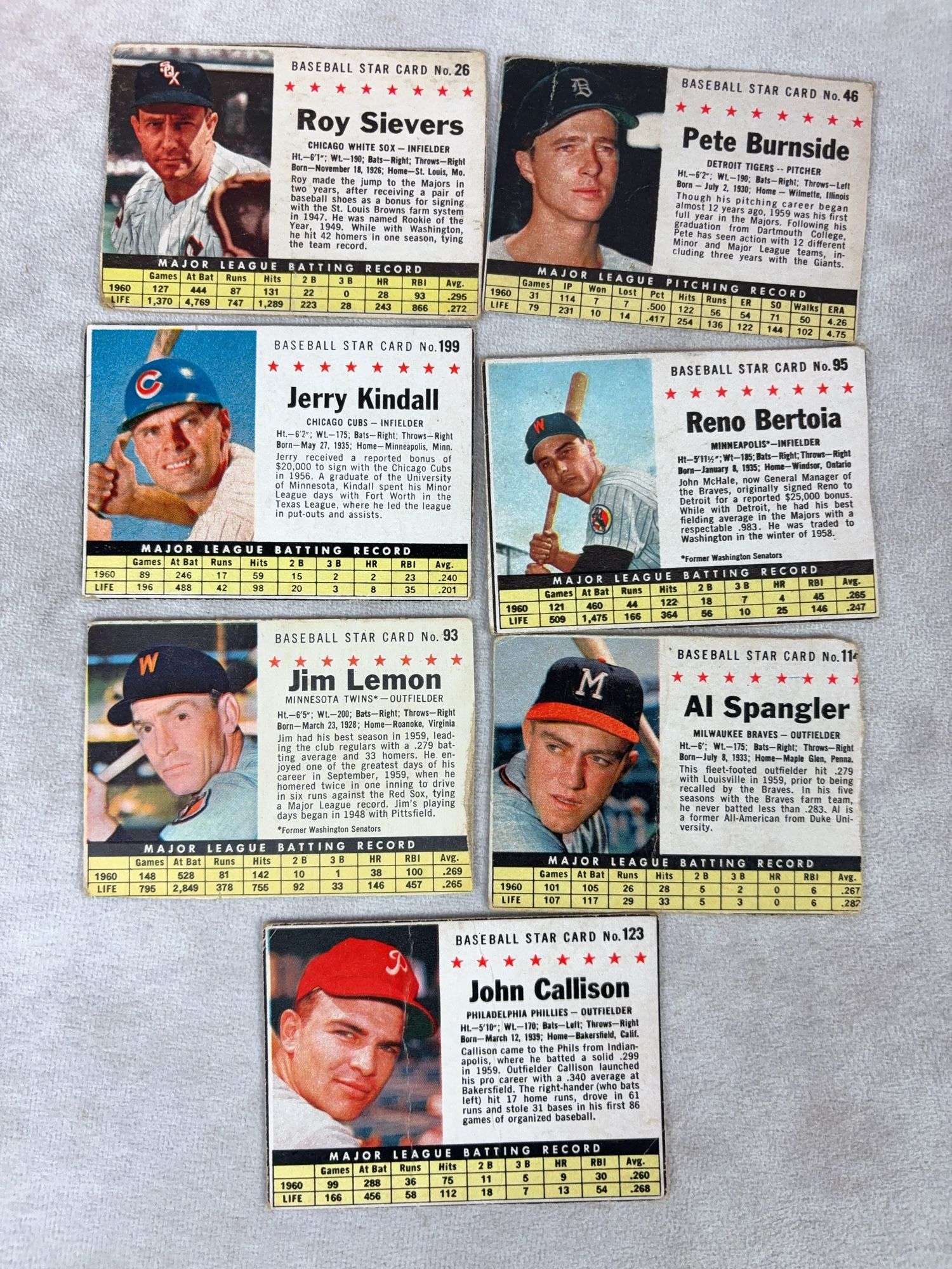 1961 Post BB 35 Card Lot  VG to EXMT