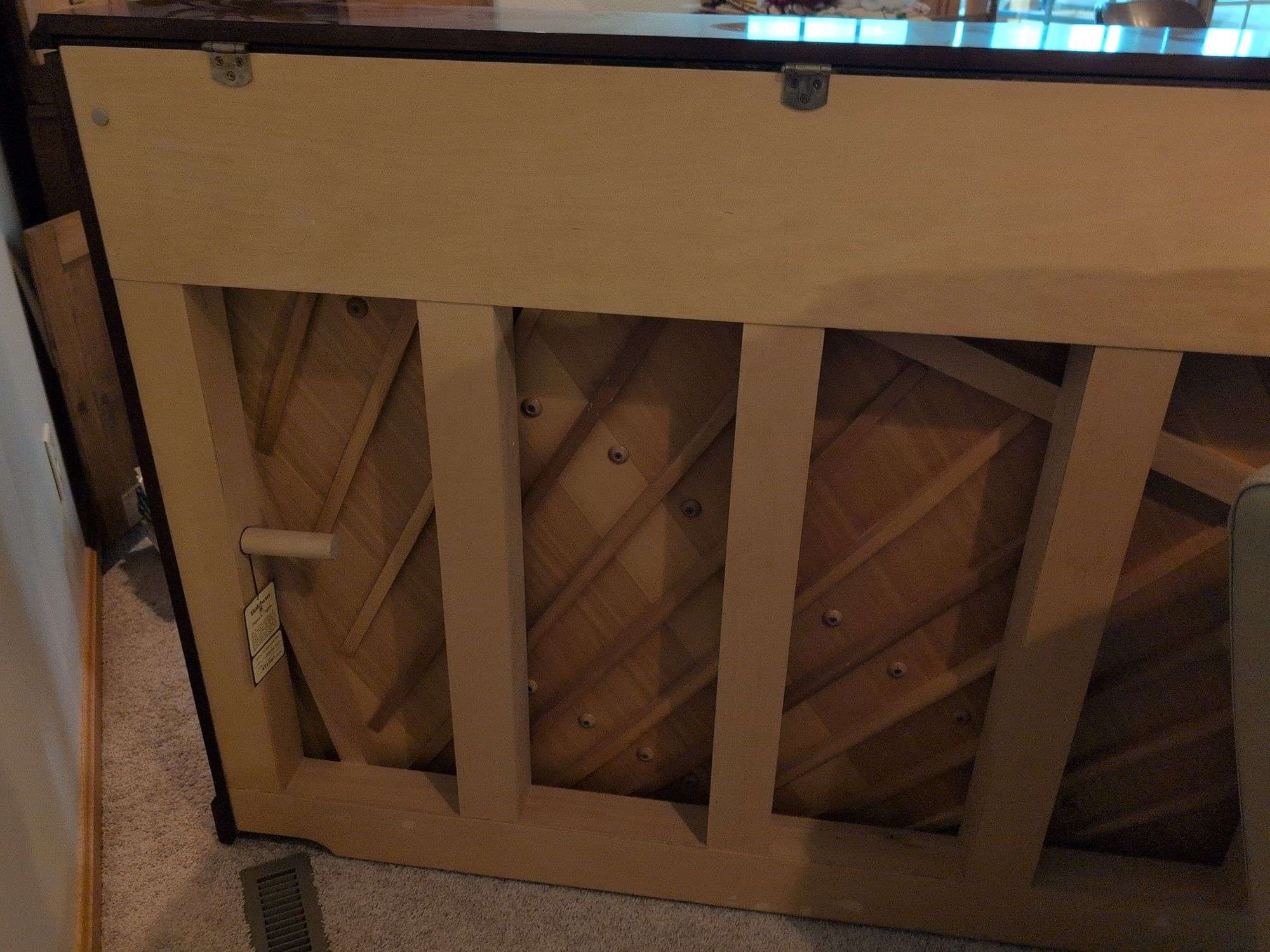 Young piano with bench seat