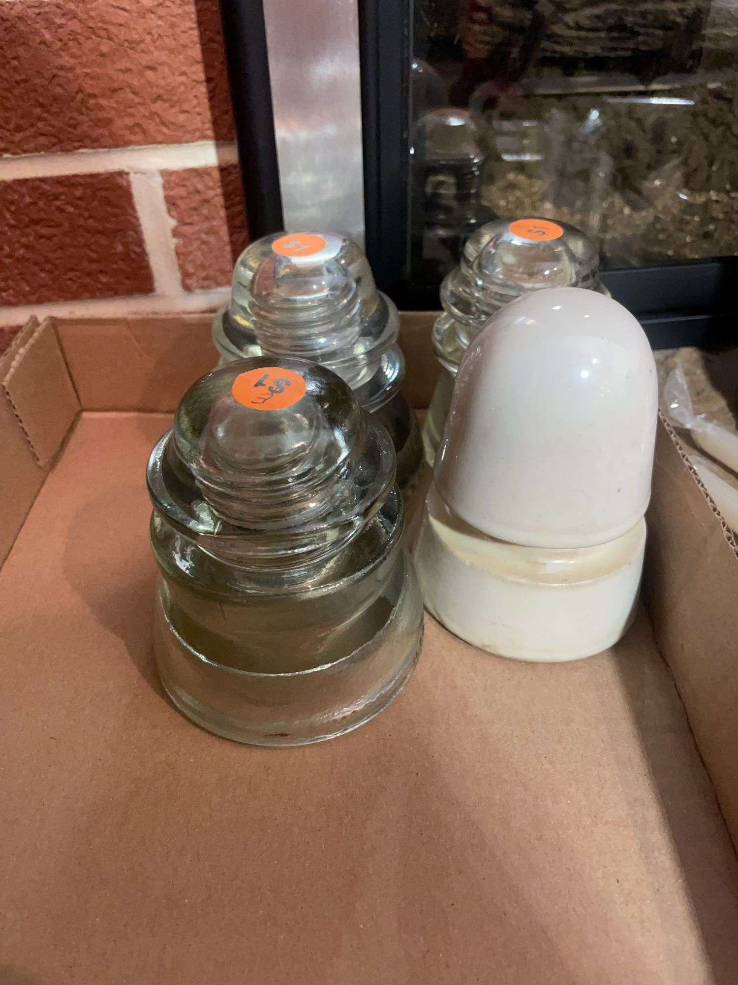 Glass insulators, candles & misc.