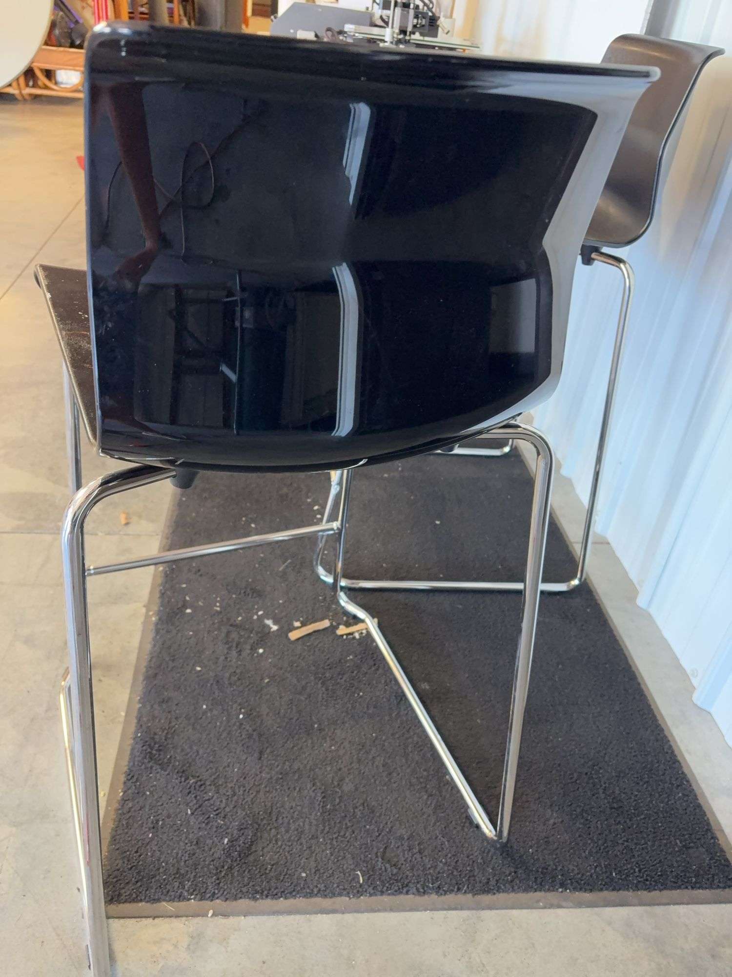 (2) matching Ikea Glenn bar stools