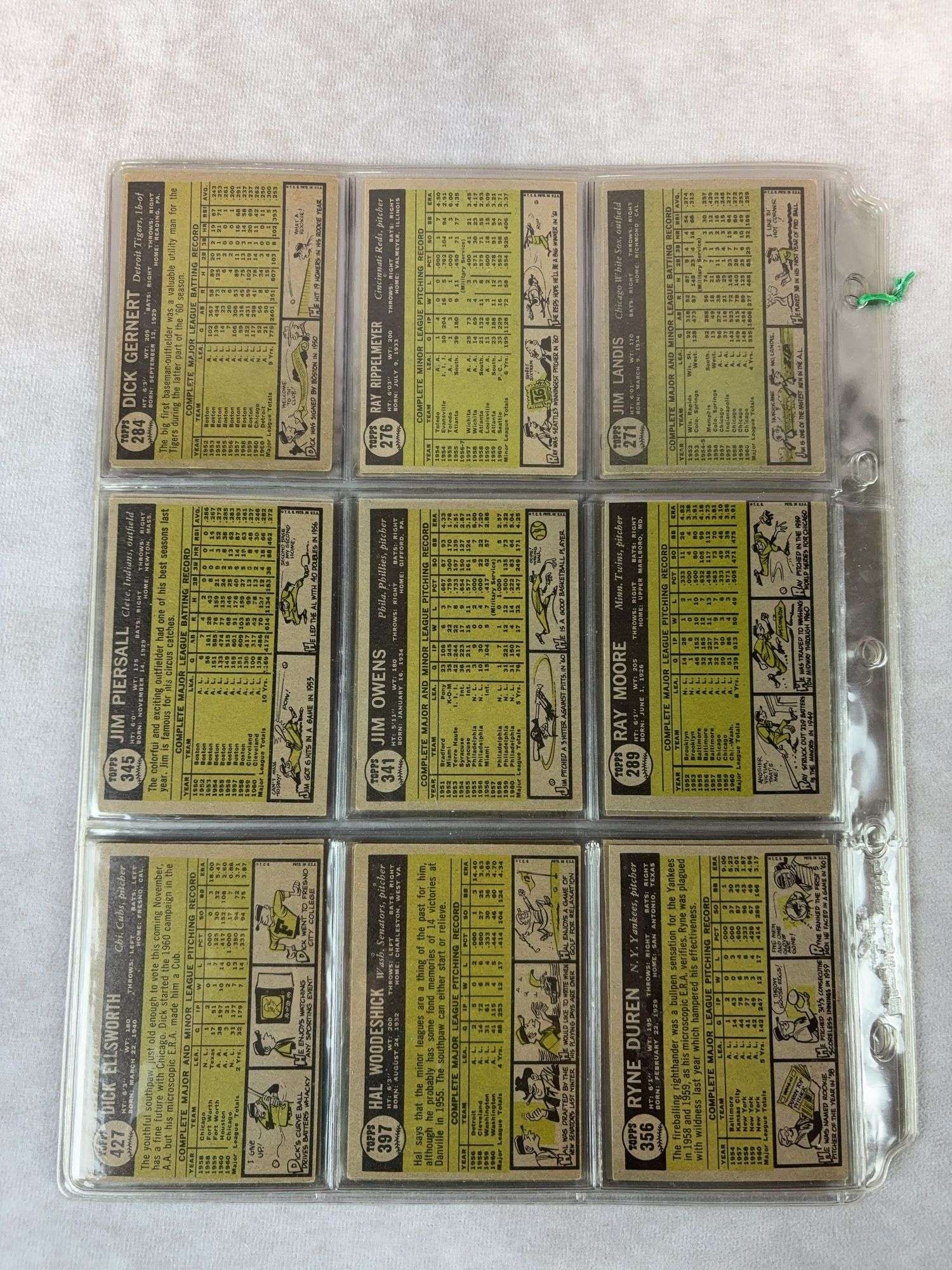 1961 Topps BB 45 Card Lot - Nice Ex to EXMT