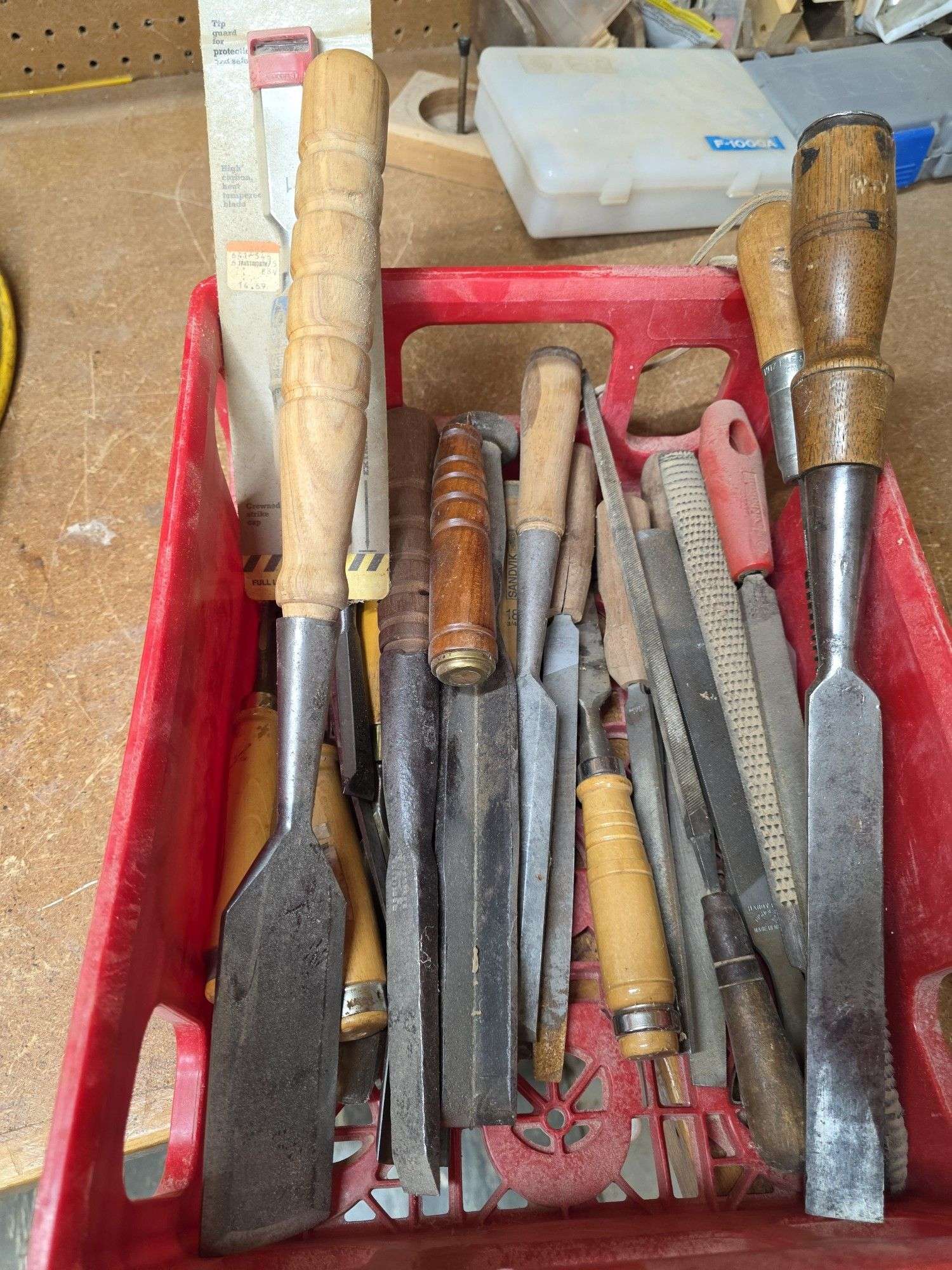 Assortment of chisels