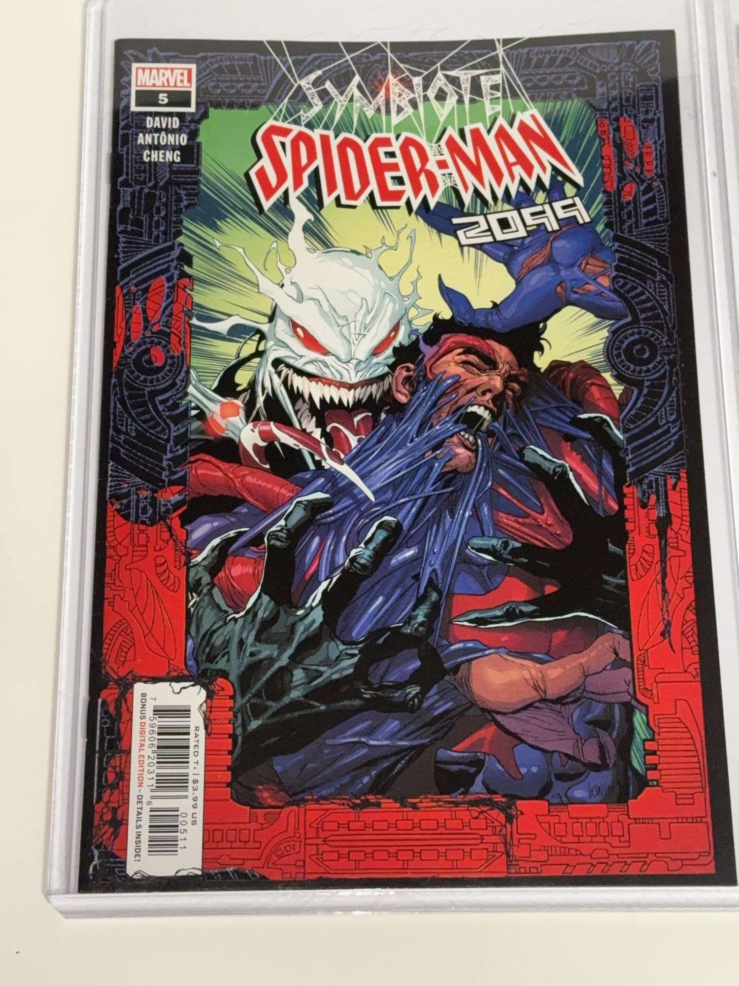 (3) Marvel Symbiote Spiderman 2099 Comics w/ Protective Sleeves