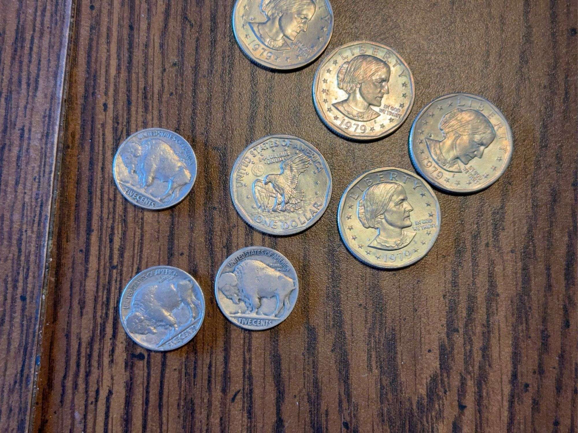 1979 Liberty Dollar Coins and 1936-1937 Buffalo Nickels