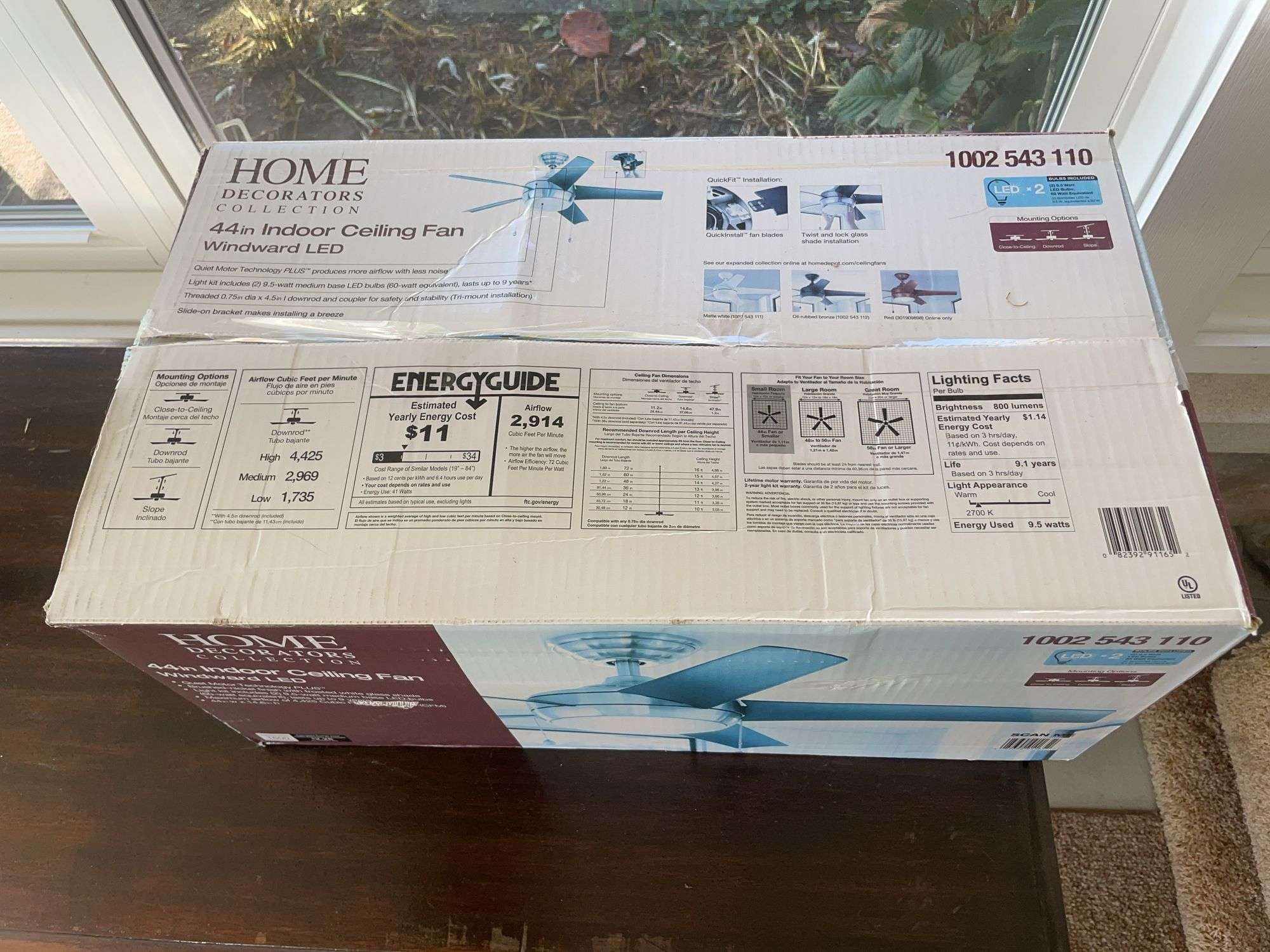Home decorations 44 in. Indoor ceiling fan - appears NIB