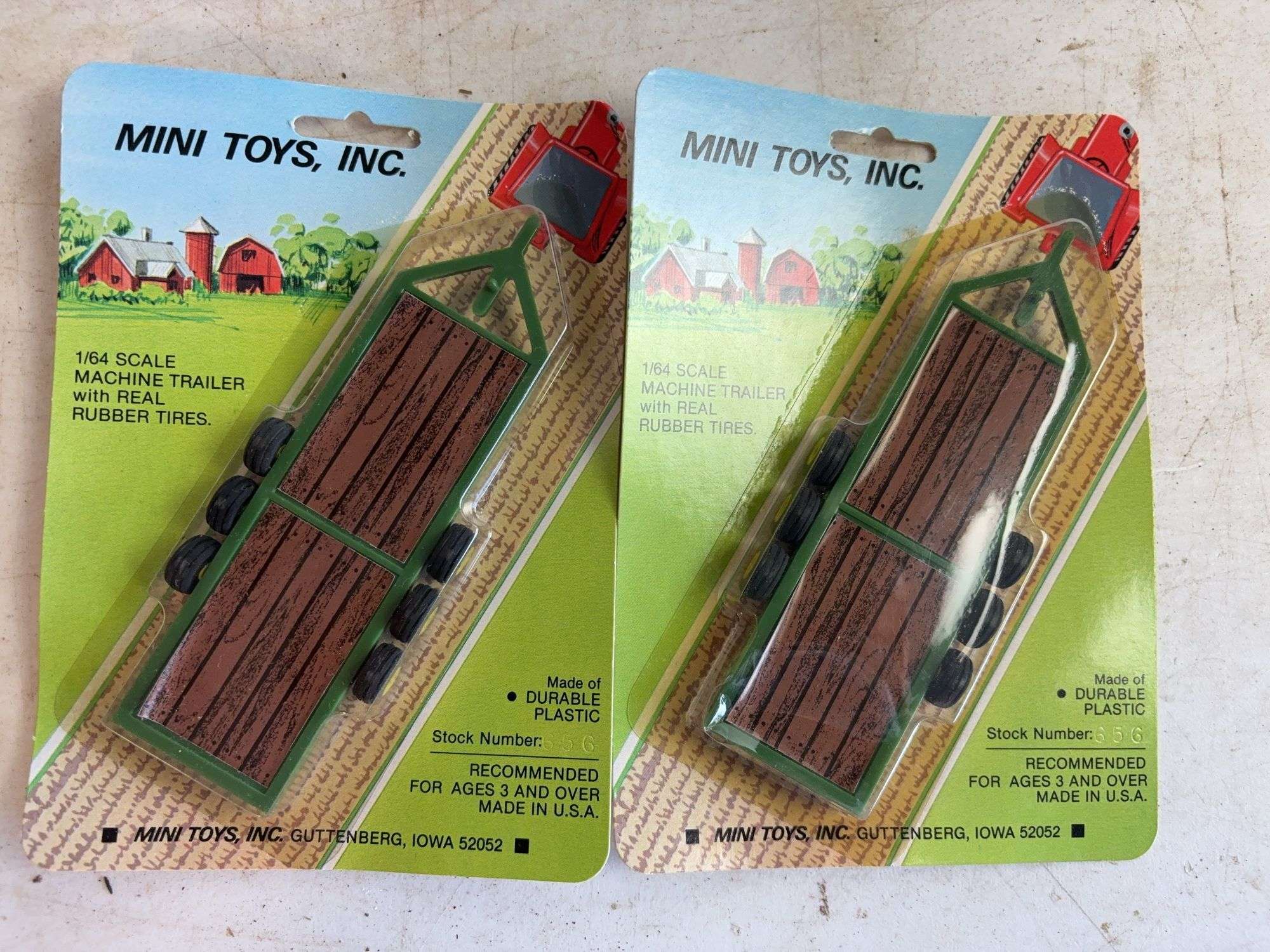 (8) Mini Toys farm equipment toys - 1/64 scale