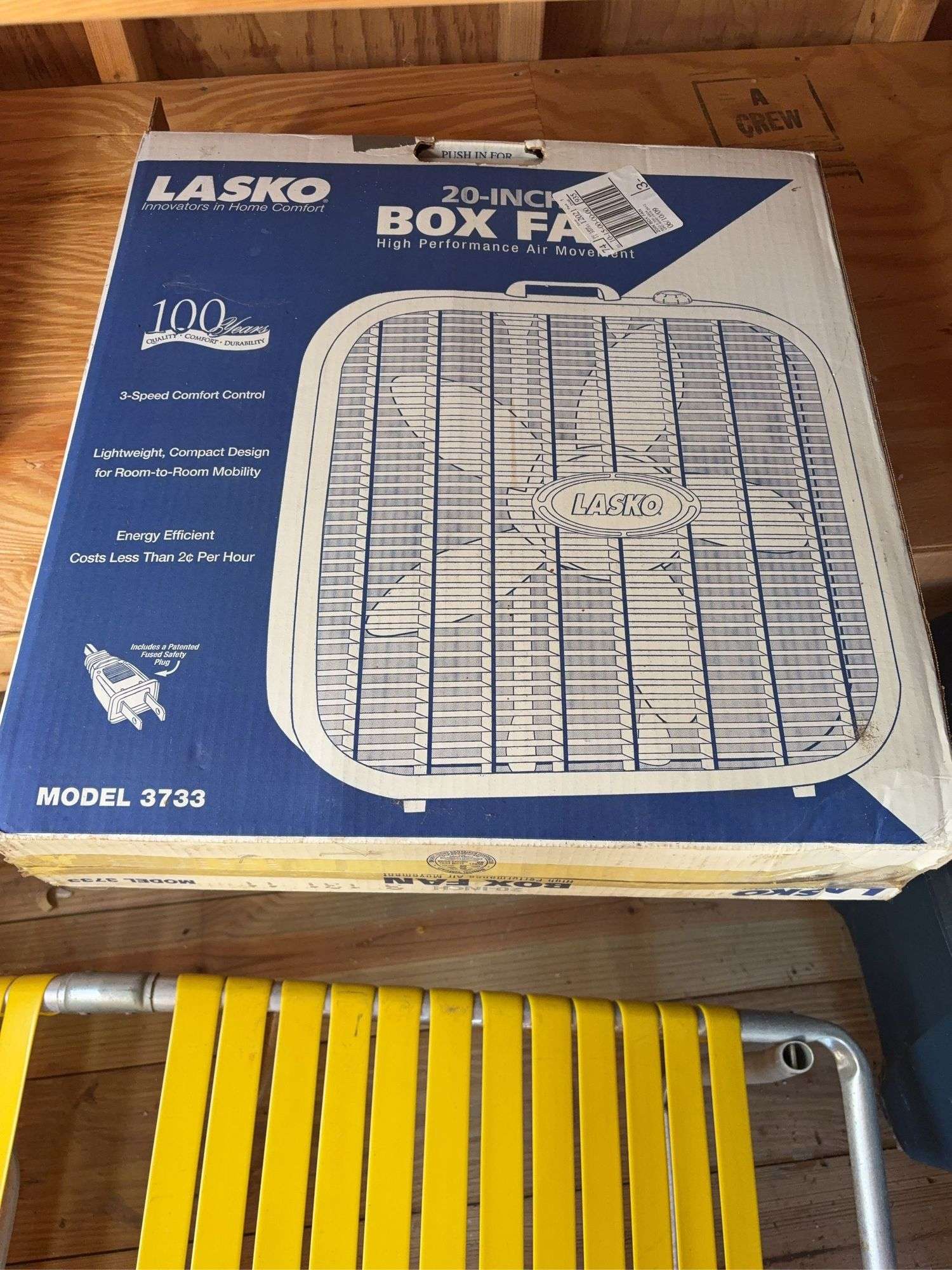 (2) Box fans - in boxes