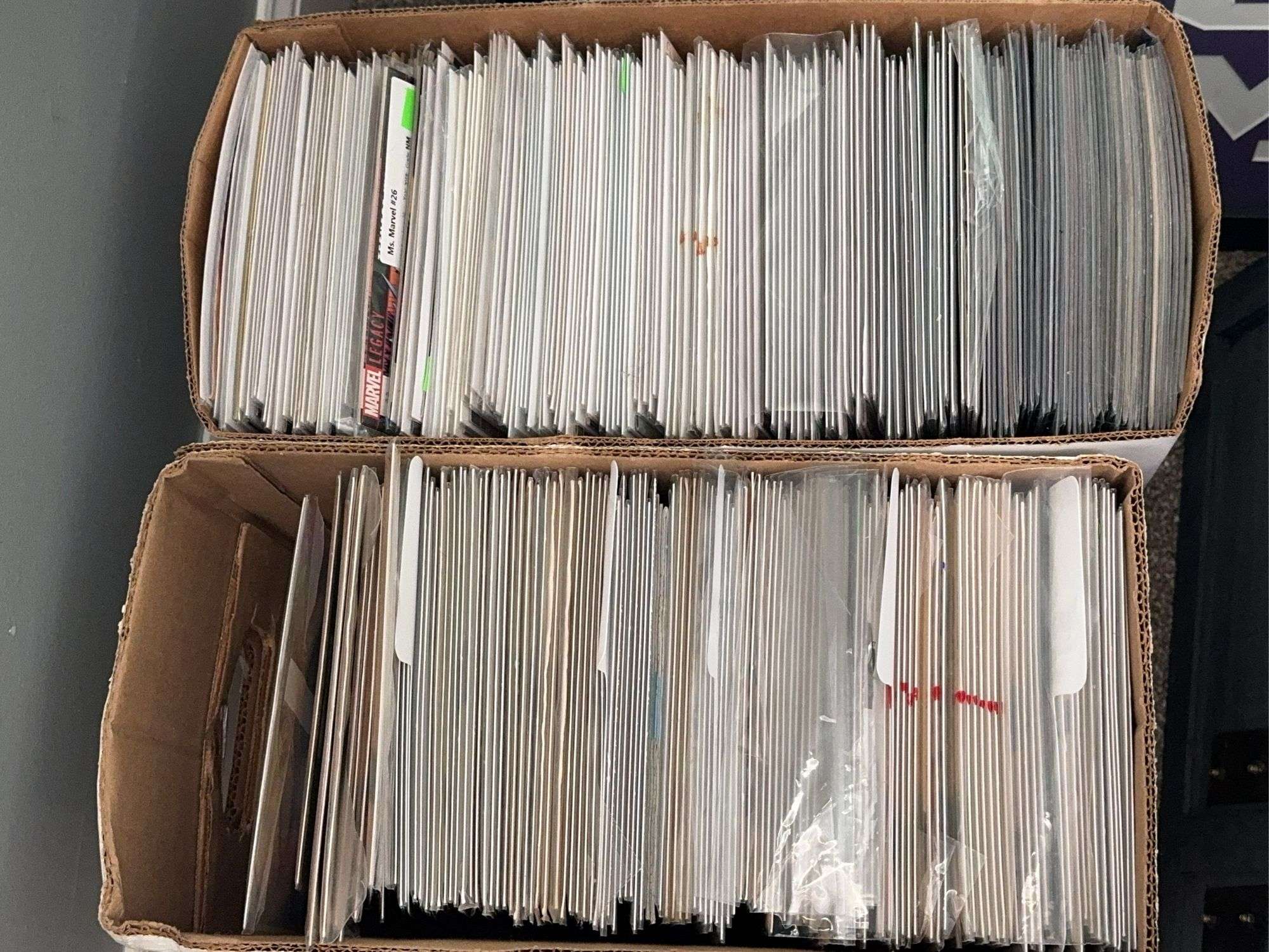 (2) Boxes of Assorted Marvel and DC Comics