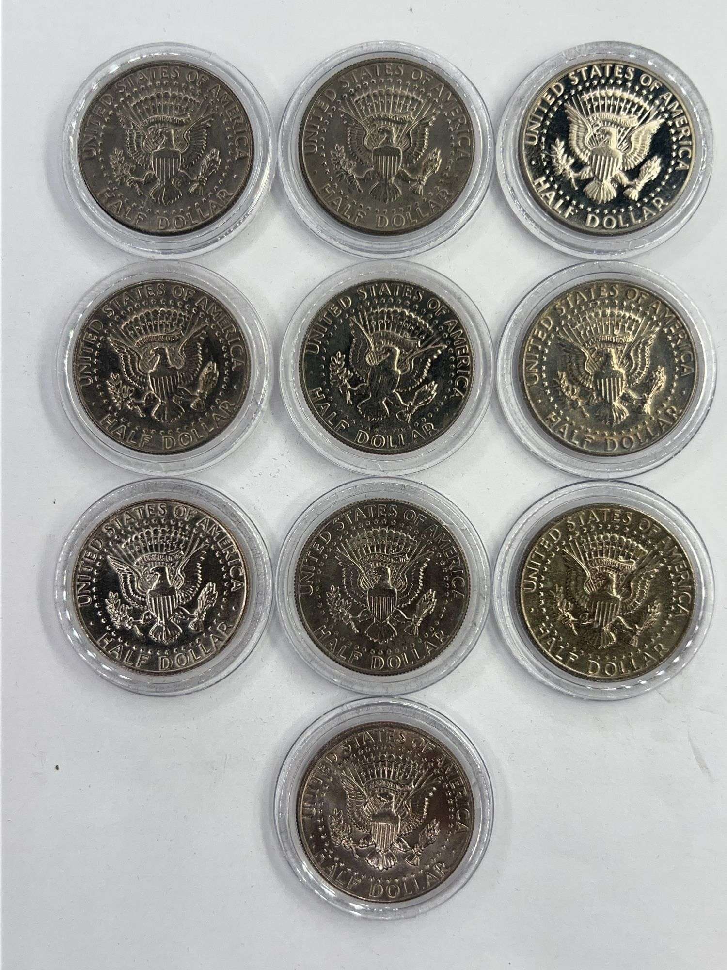 (10) Kennedy Half Dollars (1979-1983)