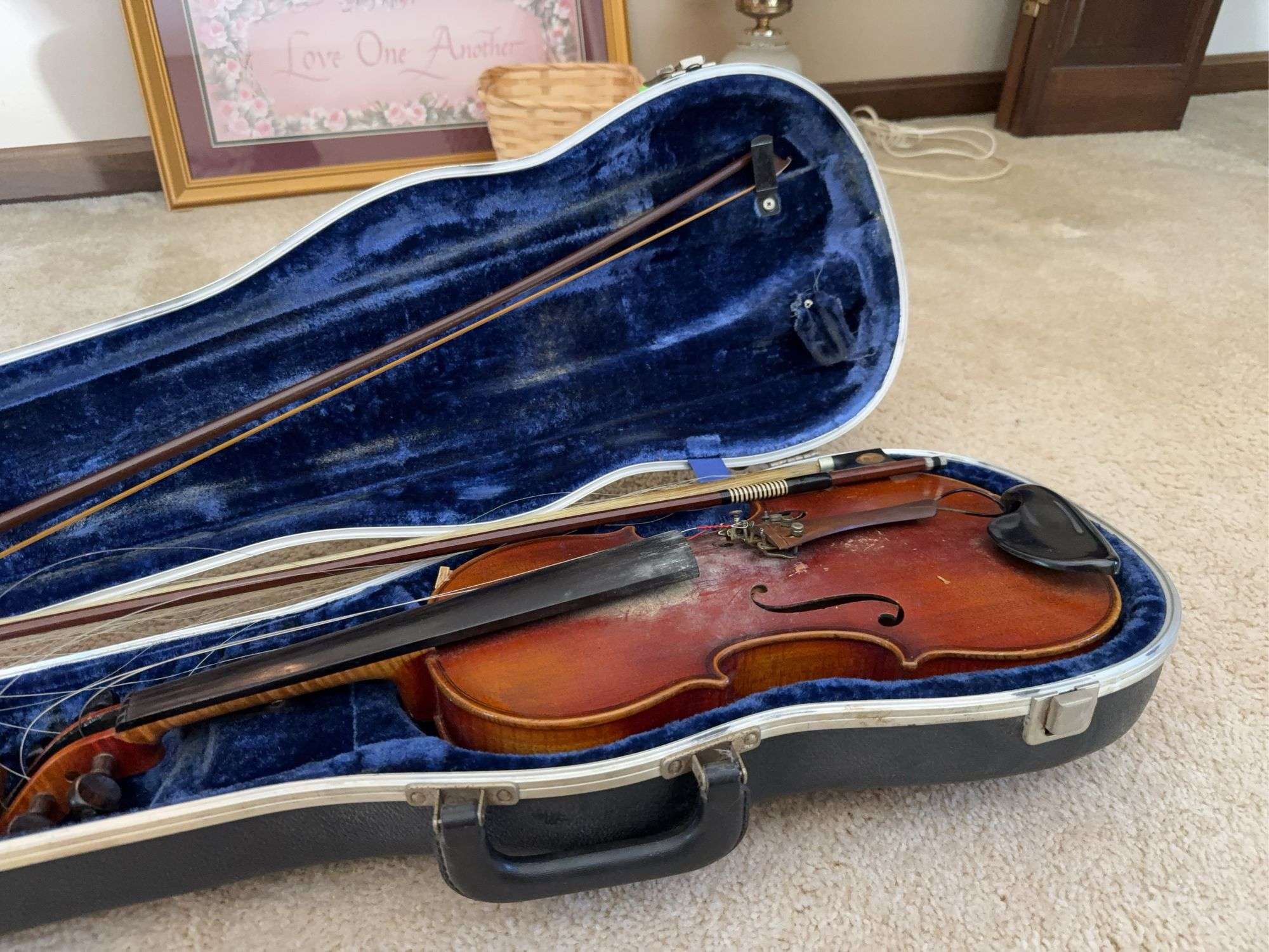 Violin (needs repair) with Case