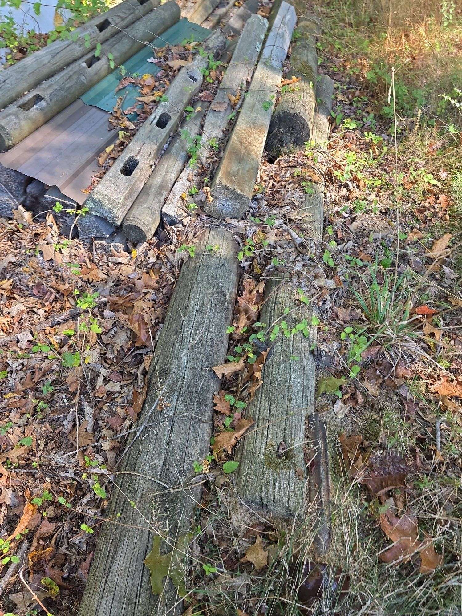 Split rail fence pieces, posts ,pipe & short culvert