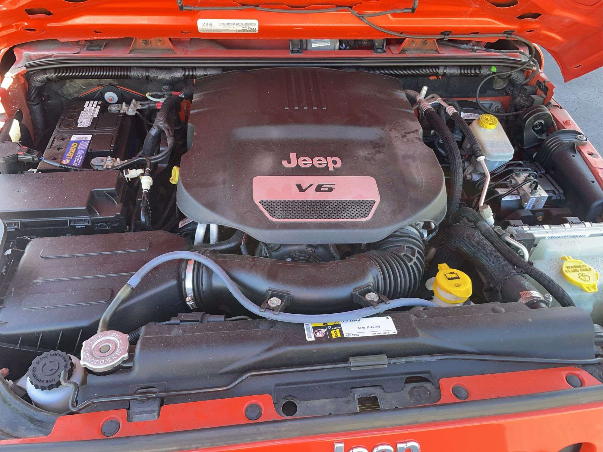 2015 Orange 4D Jeep Wrangler