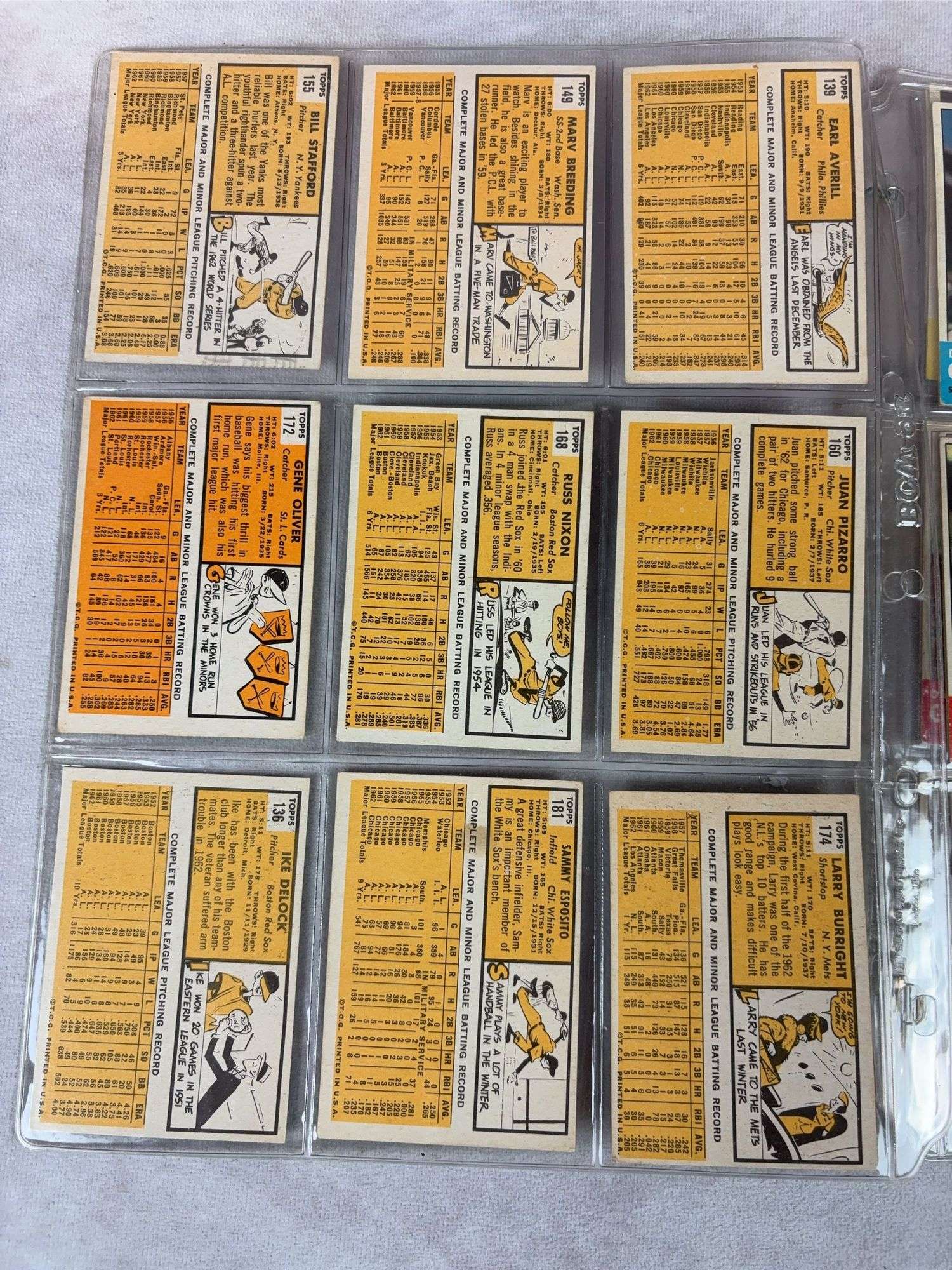 1963 Topps BB 45 Card Lot - Nice - EX- to EXMT