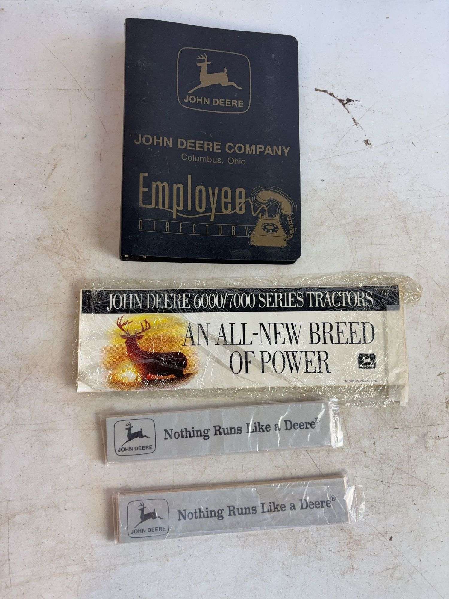 John Deere employee directory - Columbus, Ohio & small John Deere signs