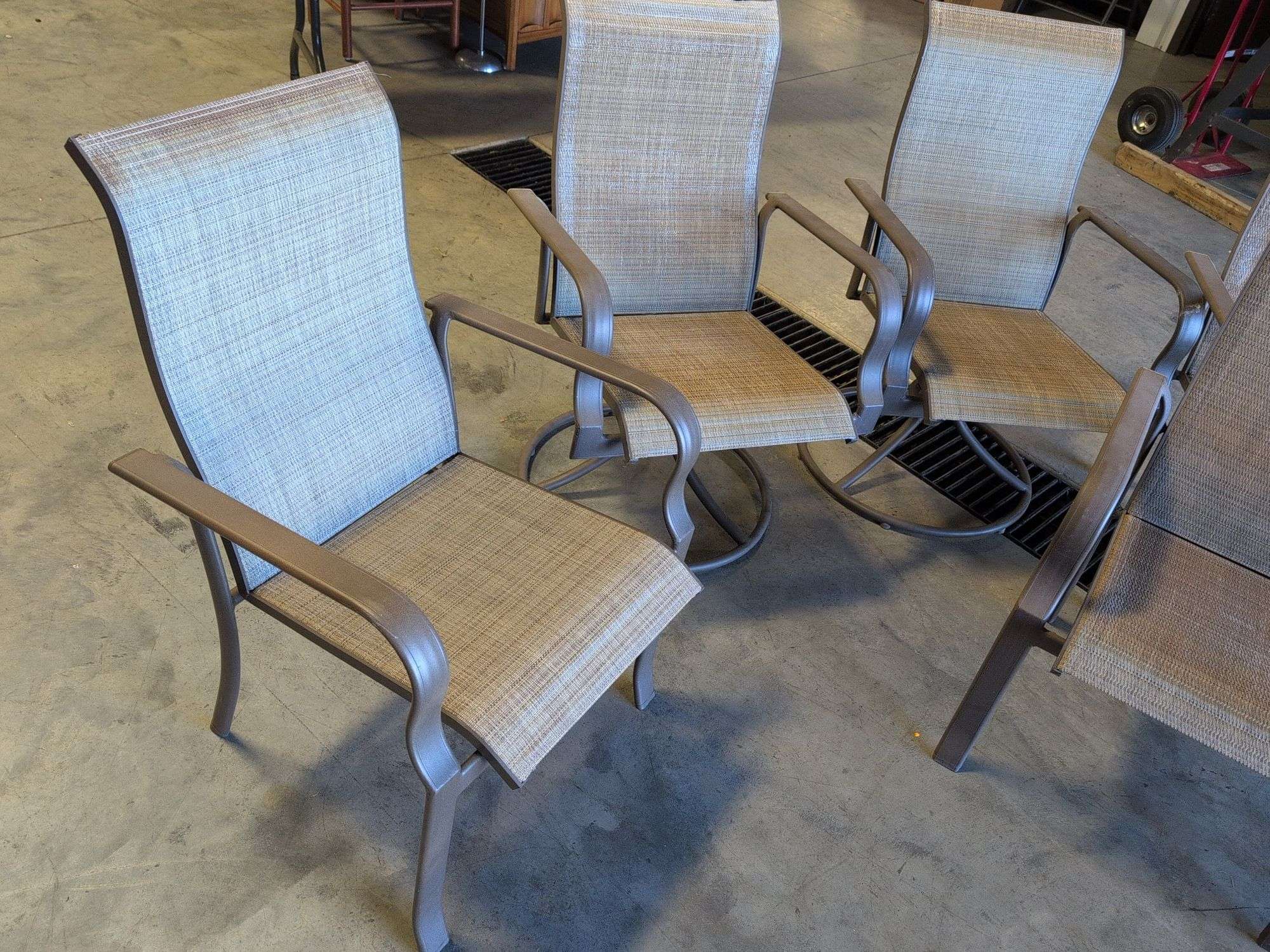 (6) Hampton Bay outdoor patio chairs