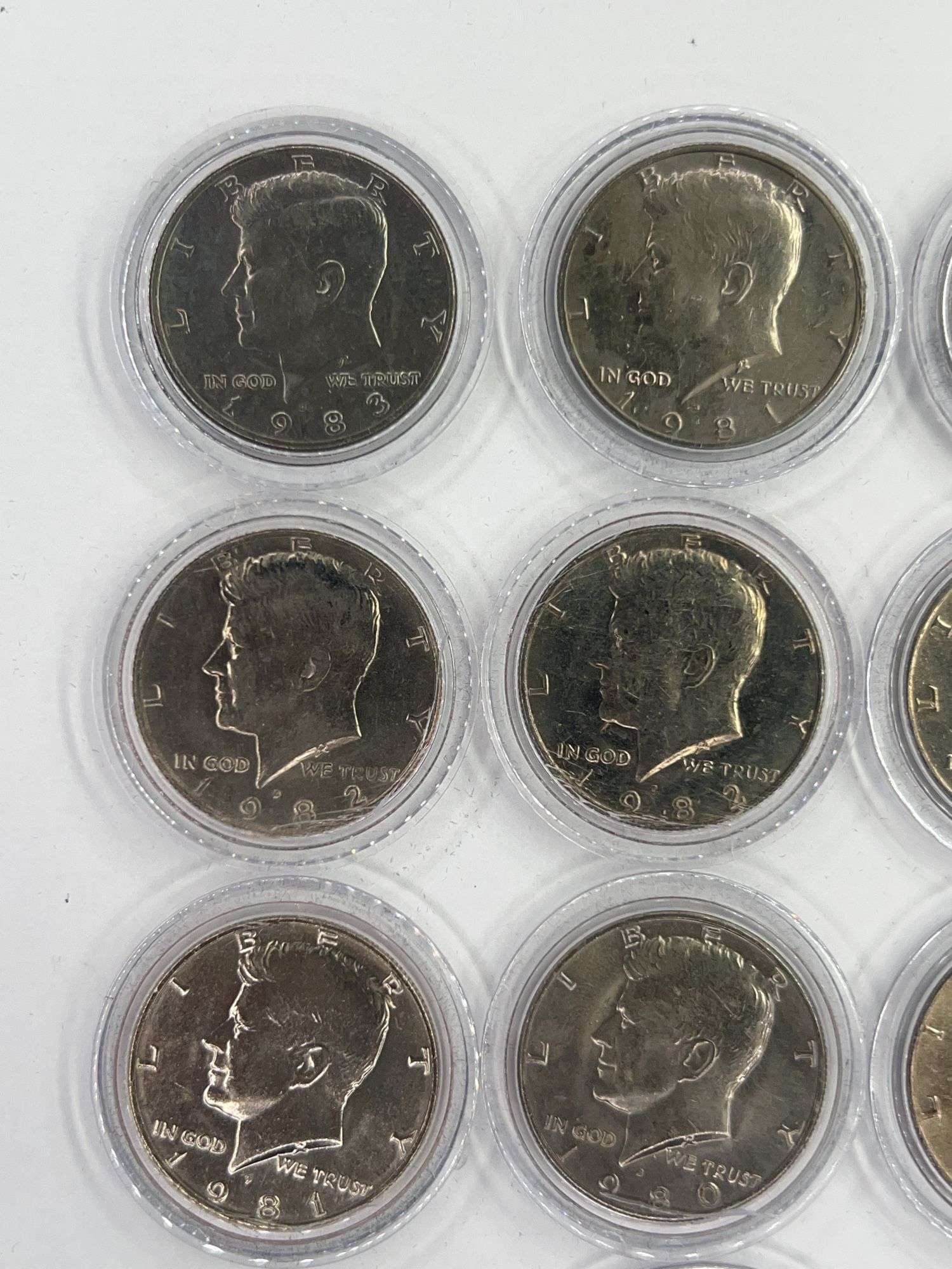 (10) Kennedy Half Dollars (1979-1983)