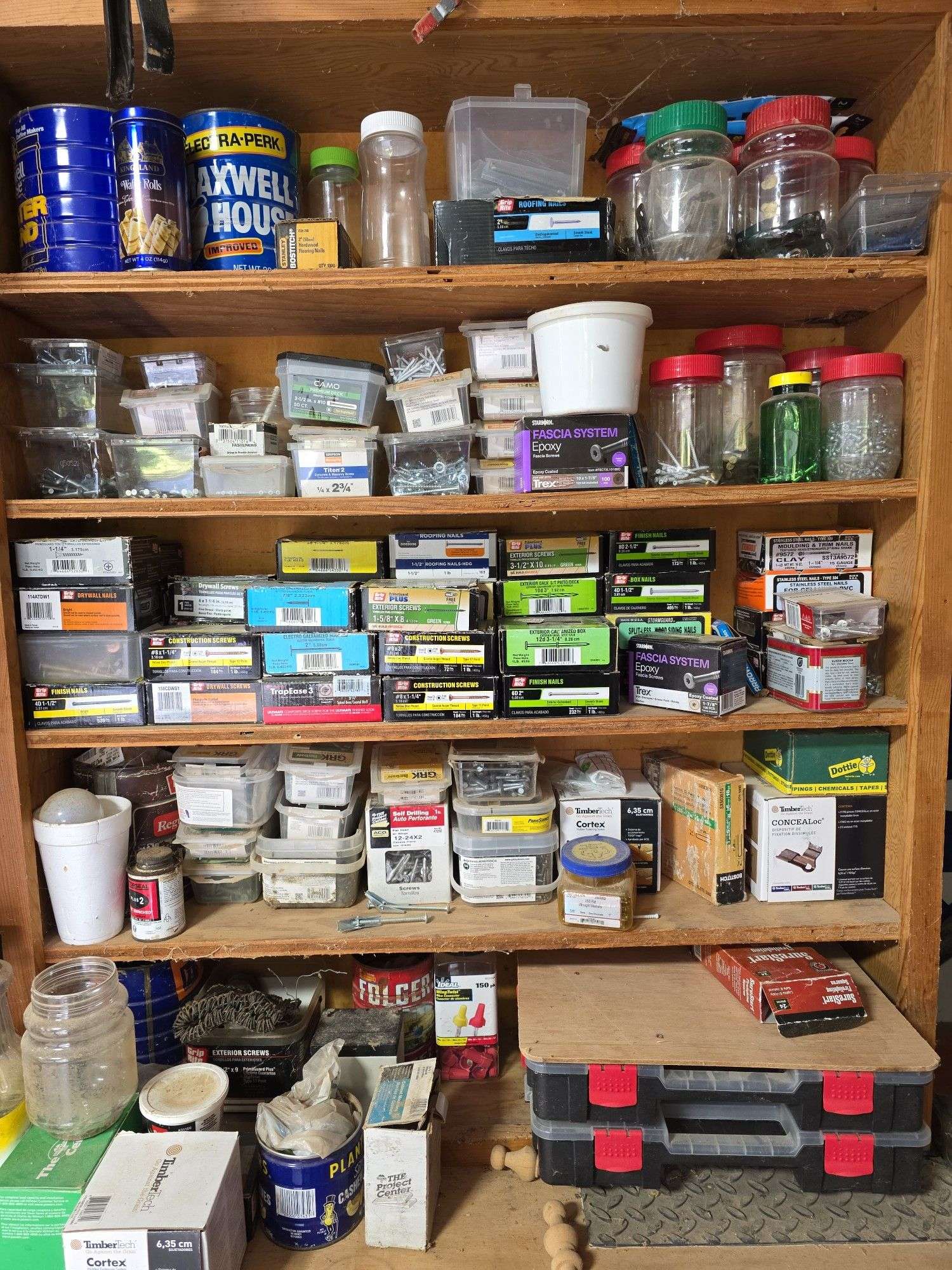 Nails, wire nuts, screws