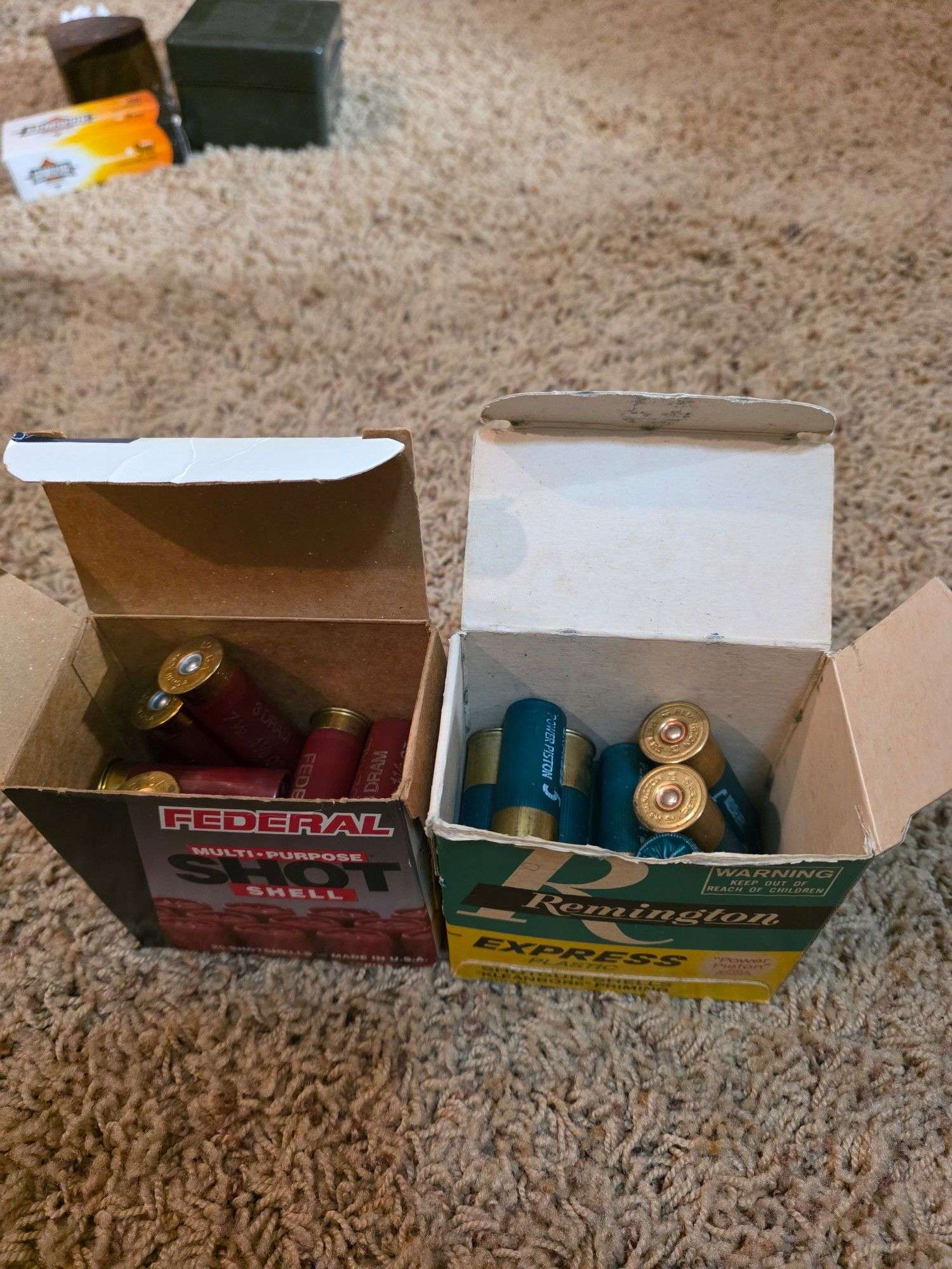2 Partial Boxes 12 Gauge Shot Shells