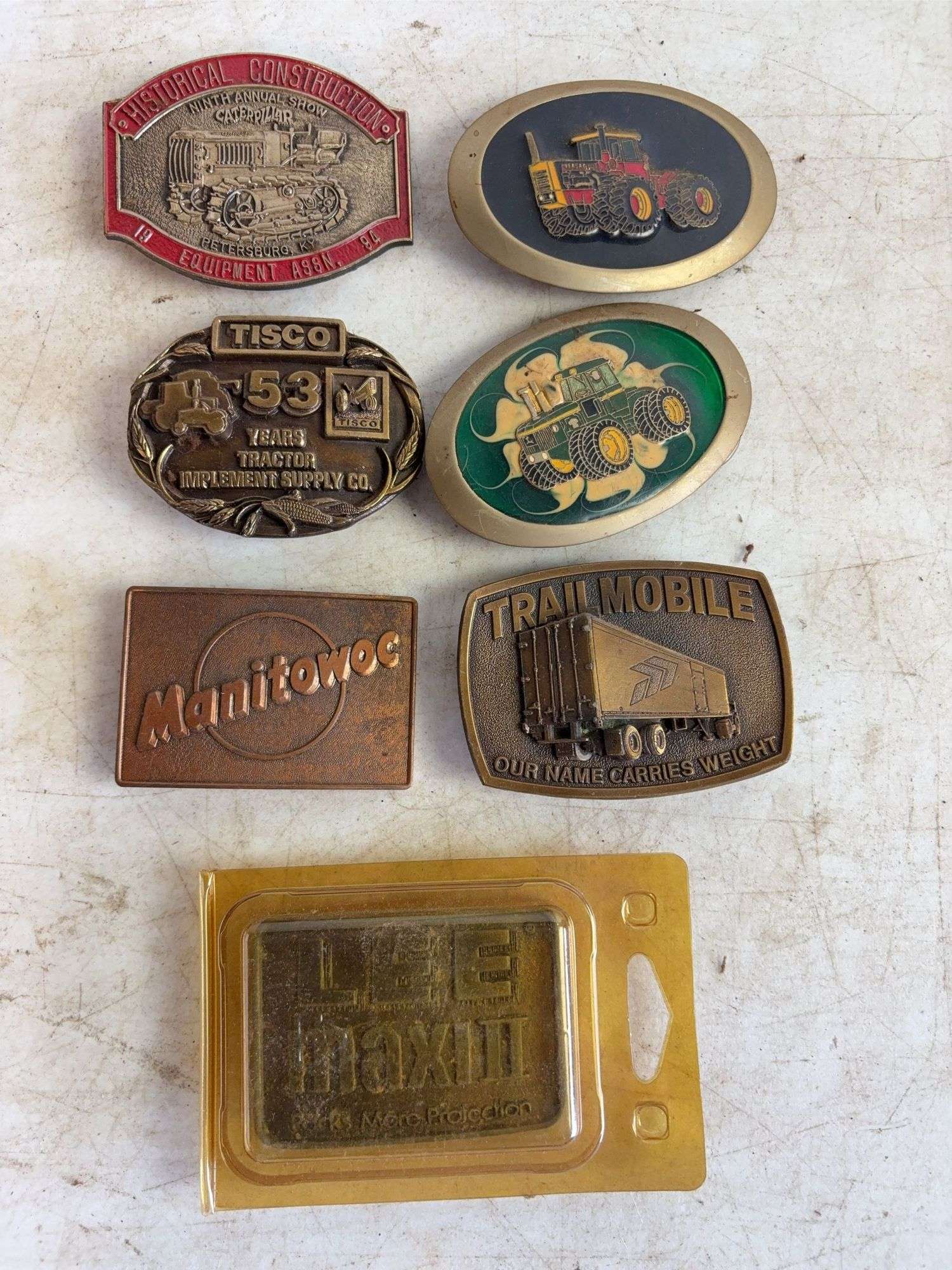 (7) miscellaneous belt buckles - see photos