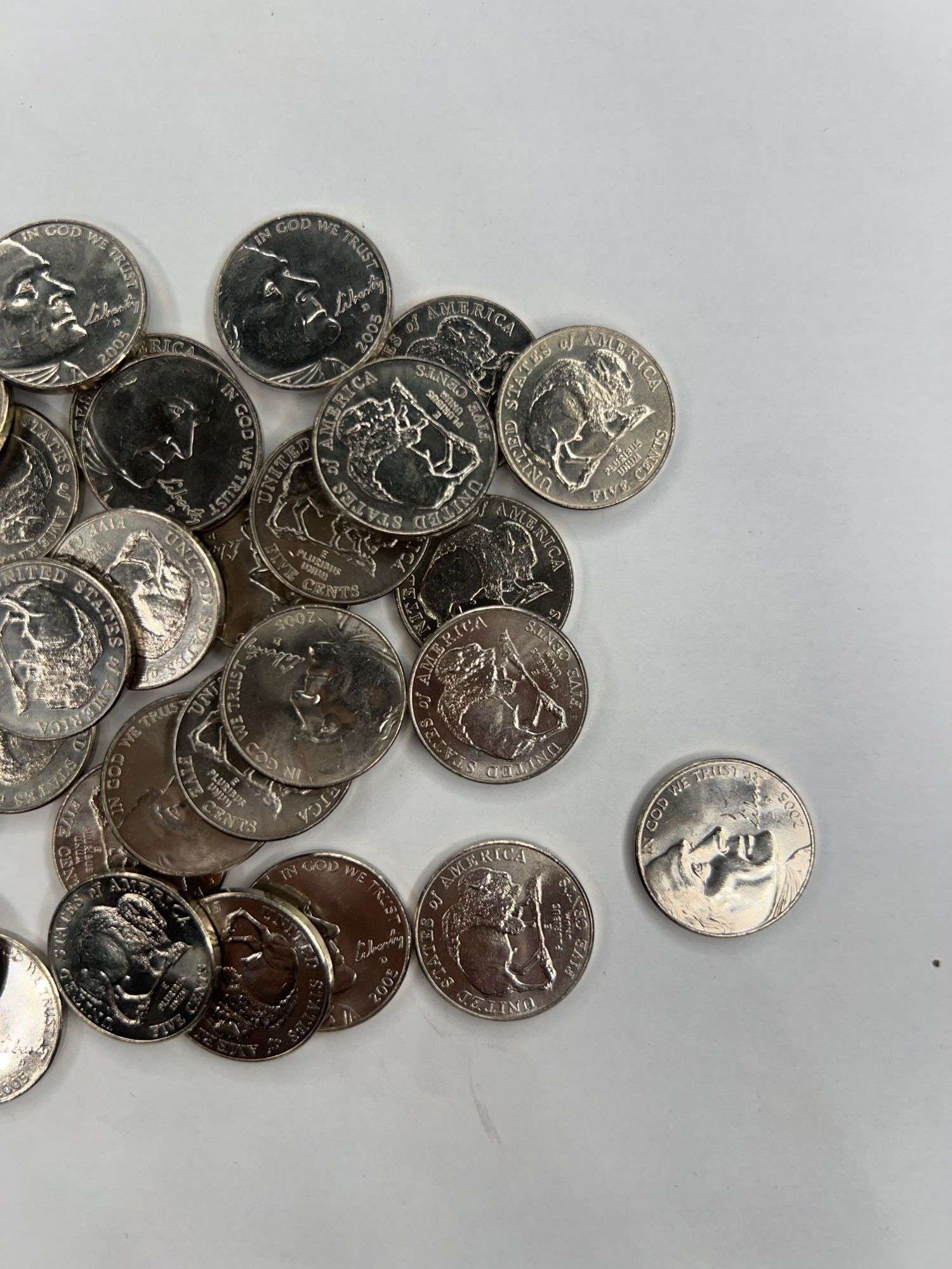 (44) American Bison Nickels