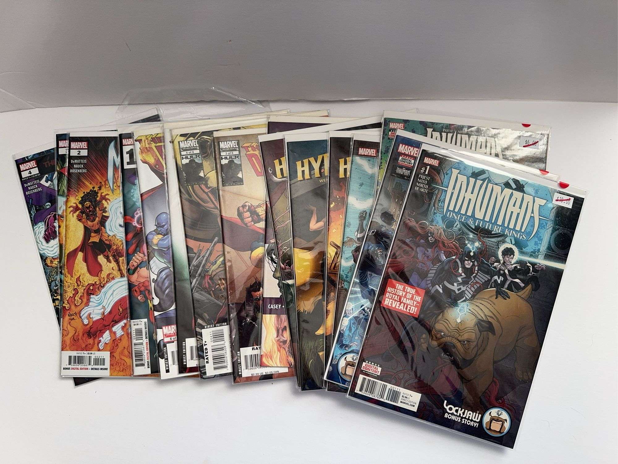 (16) Marvel Comics (Includes Inhumans, Hyperion, The Last Defenders, and Magento)