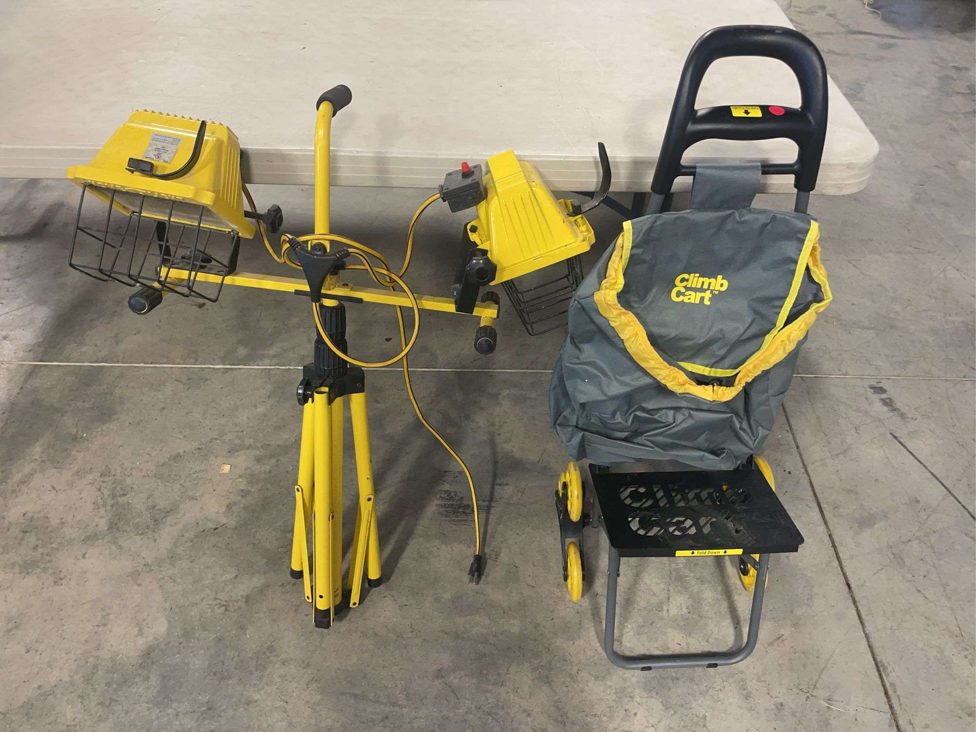 Work light and foldable cart