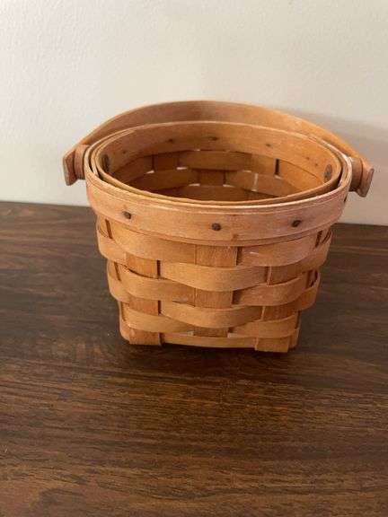 (1) Longaberger, (2) Royce Craft, and miscellaneous small baskets