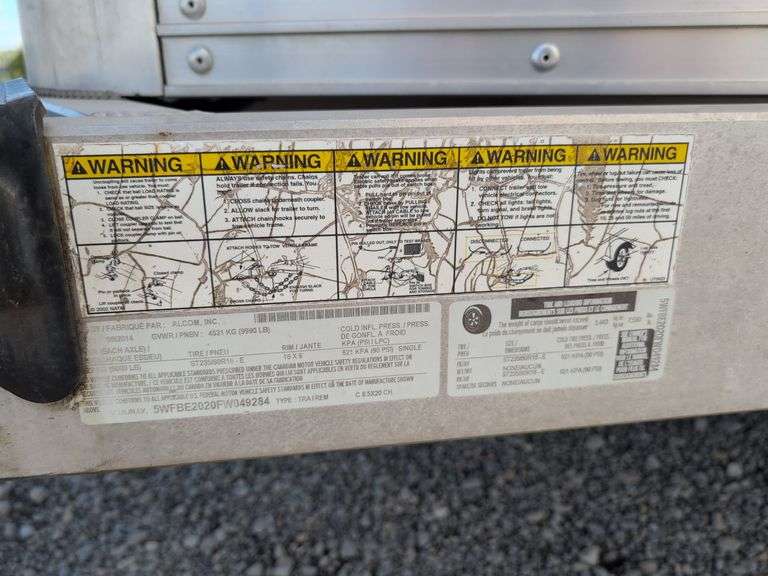 2015 - 24' Cargo Pro aluminum enclosed trailer - contents not included