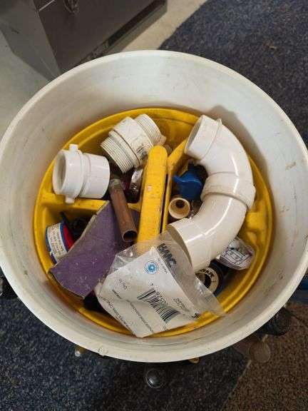 Tool bucket with tools