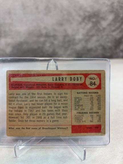 Larry Doby - 1954 Bowman #84 and 1954 Topps #70 -Both VG