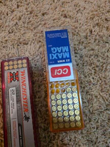 .22 ammo 1 full & 1 partial box