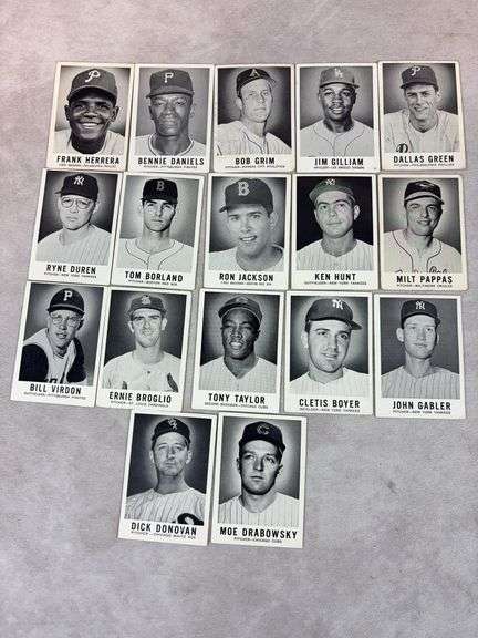 1960 Leaf BB 17 Card Lot Nice VG to EXMT