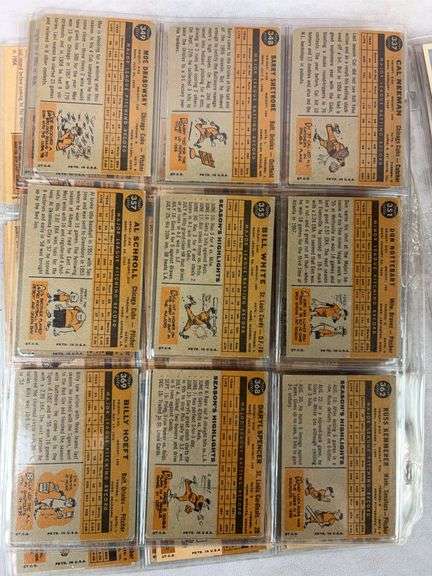1960 Topps BB 54 Card Lot  EX- to EXMT