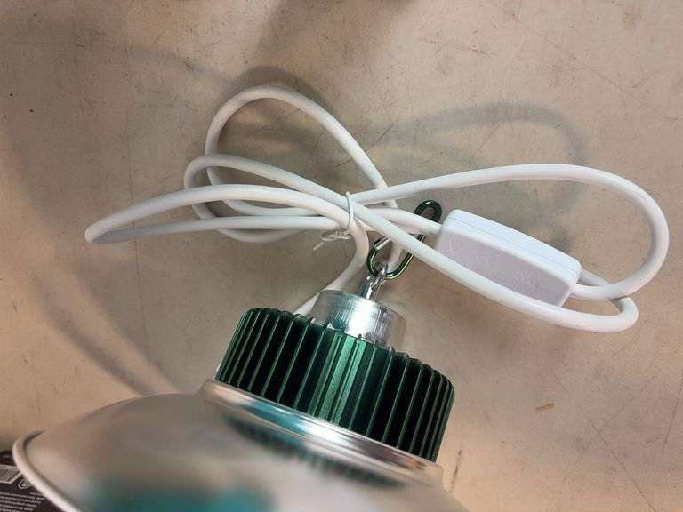 Rubbermaid step stool and LED grow light