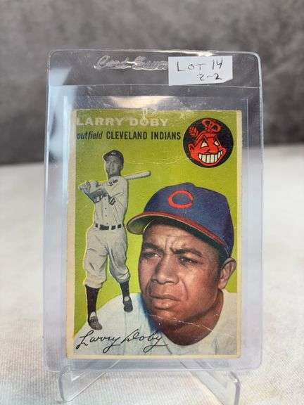 Larry Doby - 1954 Bowman #84 and 1954 Topps #70 -Both VG