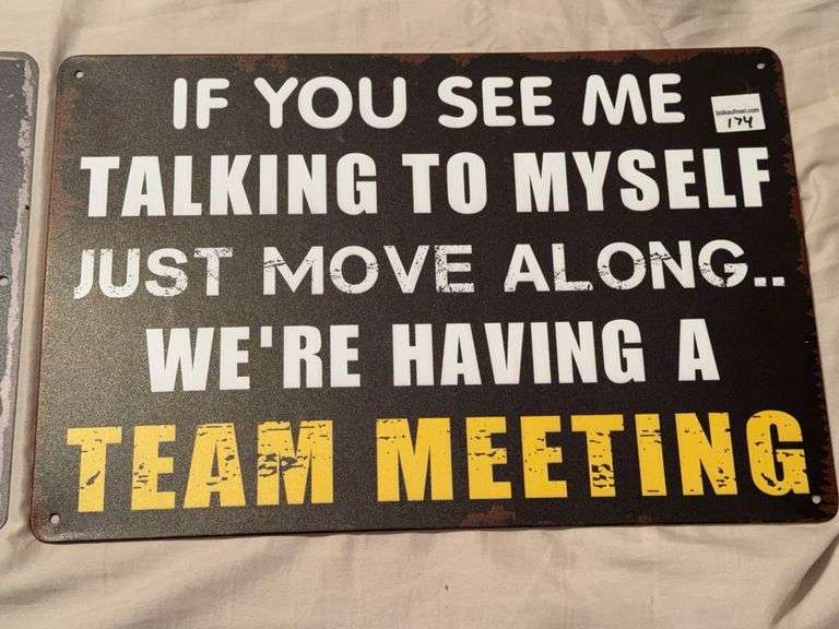 (2) Funny Wall Decor Signs