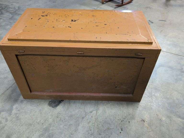 Wooden storage chest