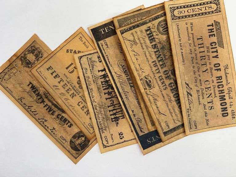 Copies of Vintage Bank Notes
