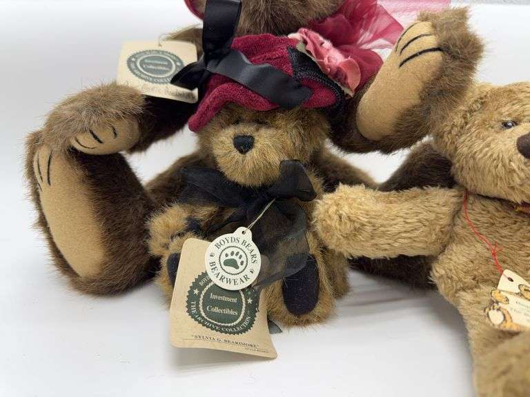 3 Adorable Boyds Bears